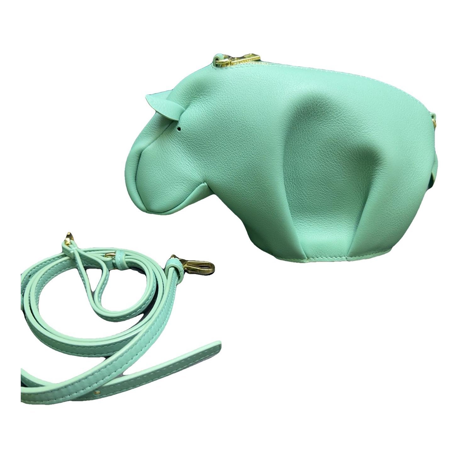 Animals leather handbag