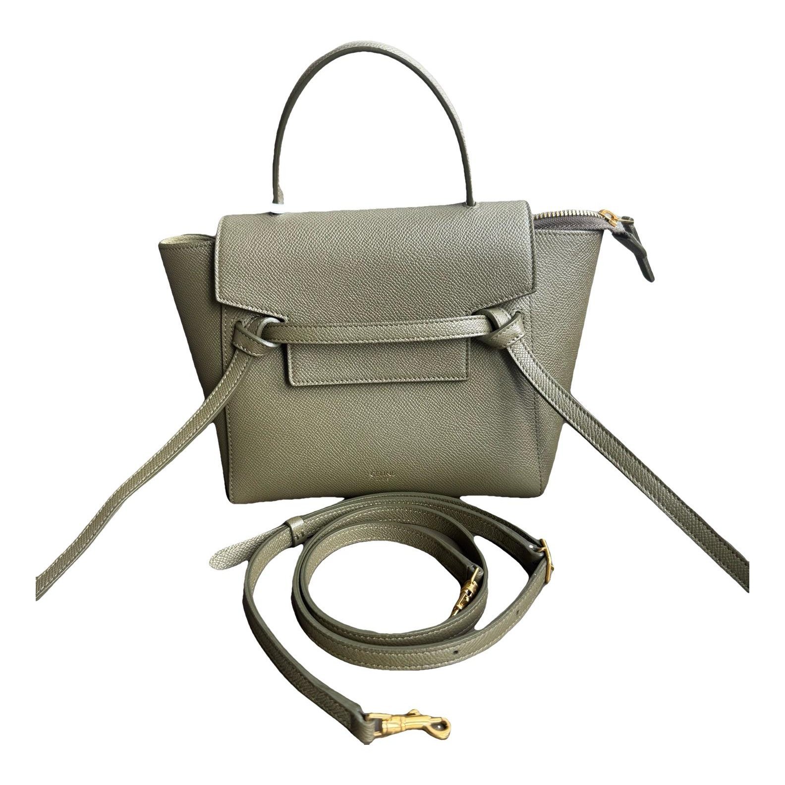 Belt leather handbag