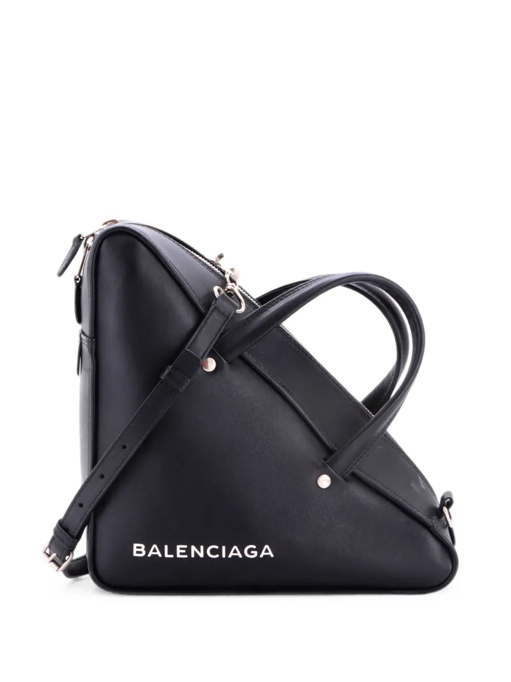 Triangle Duffle Bag Leather Small satchel