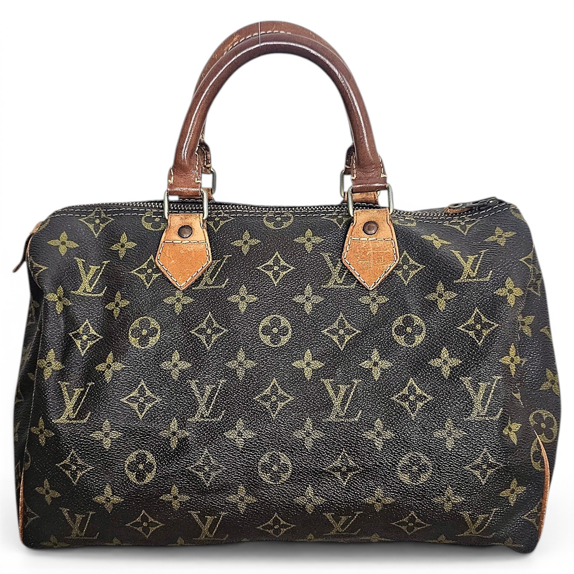 Speedy leather handbag