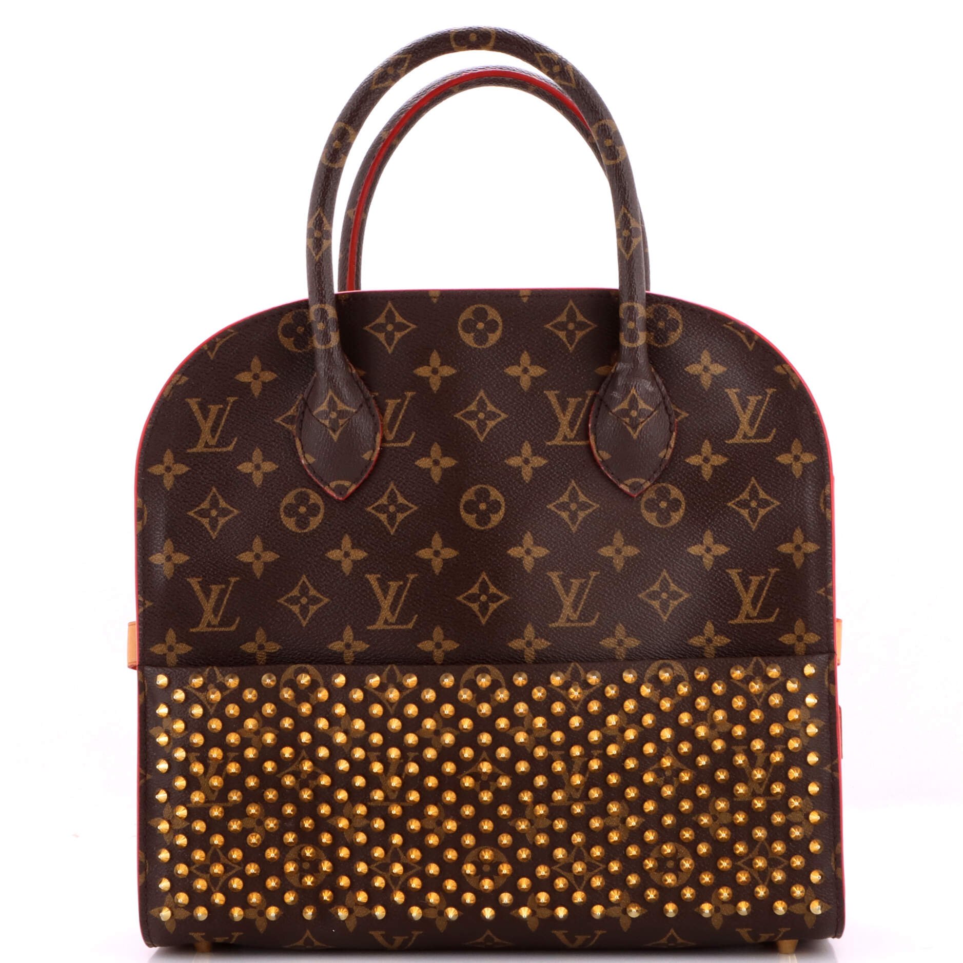 x Christian Louboutin Shopping Bag Calf Hair and Monogram Canvas