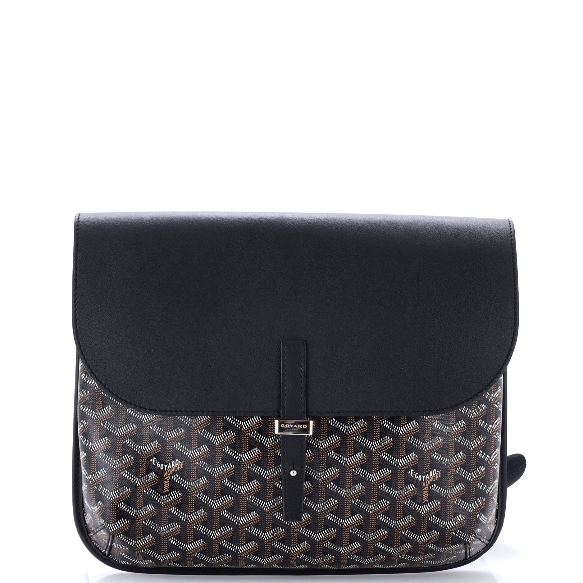 Coursier Messenger Bag Coated Canvas and Leather