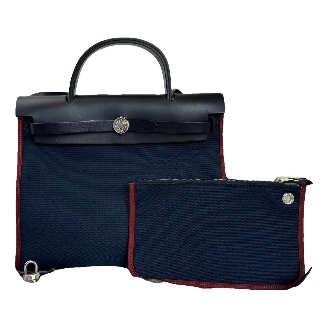 Hermes Herbag cloth handbag