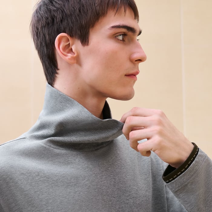 Gris "Piqures Sellier" T-shirt