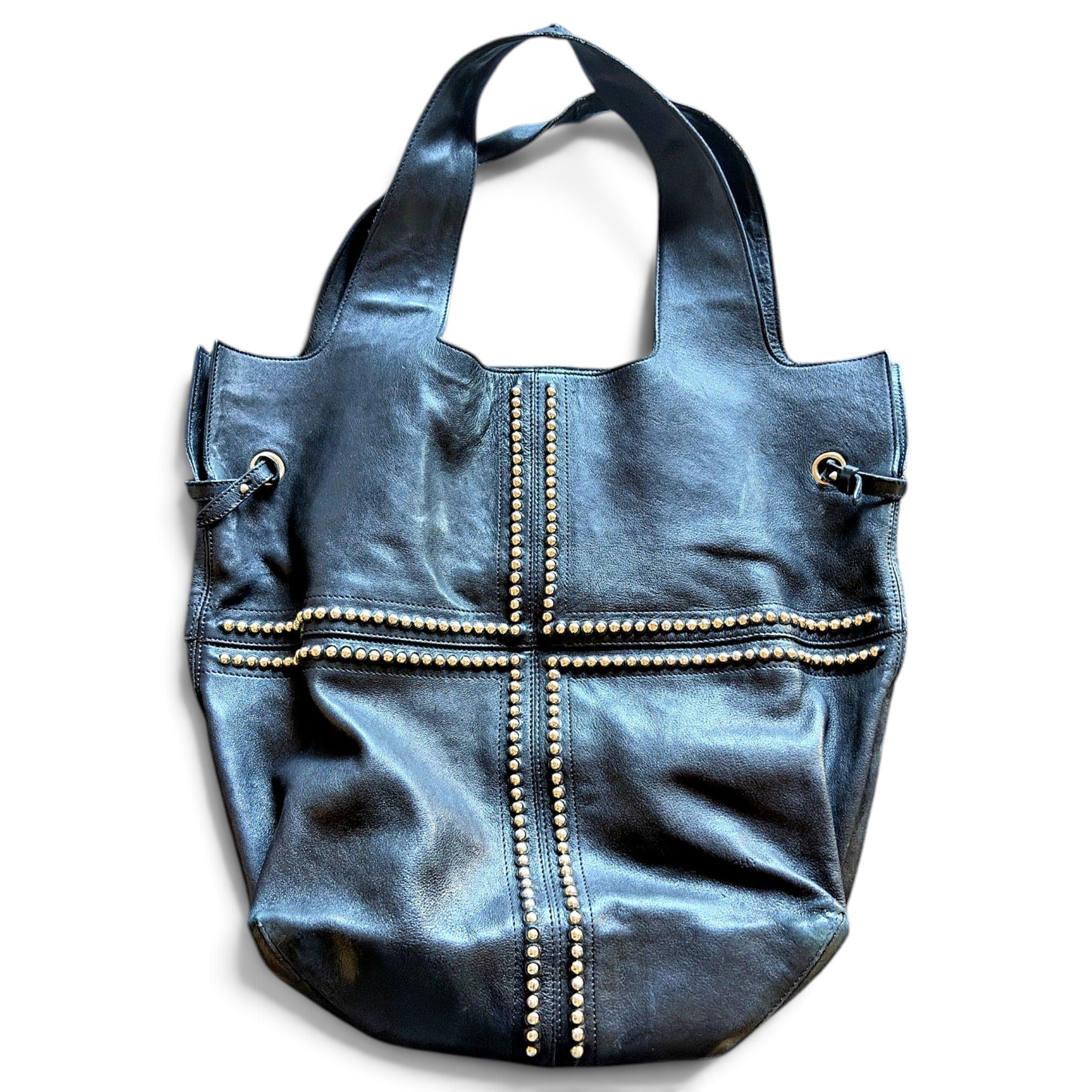 Leather tote
