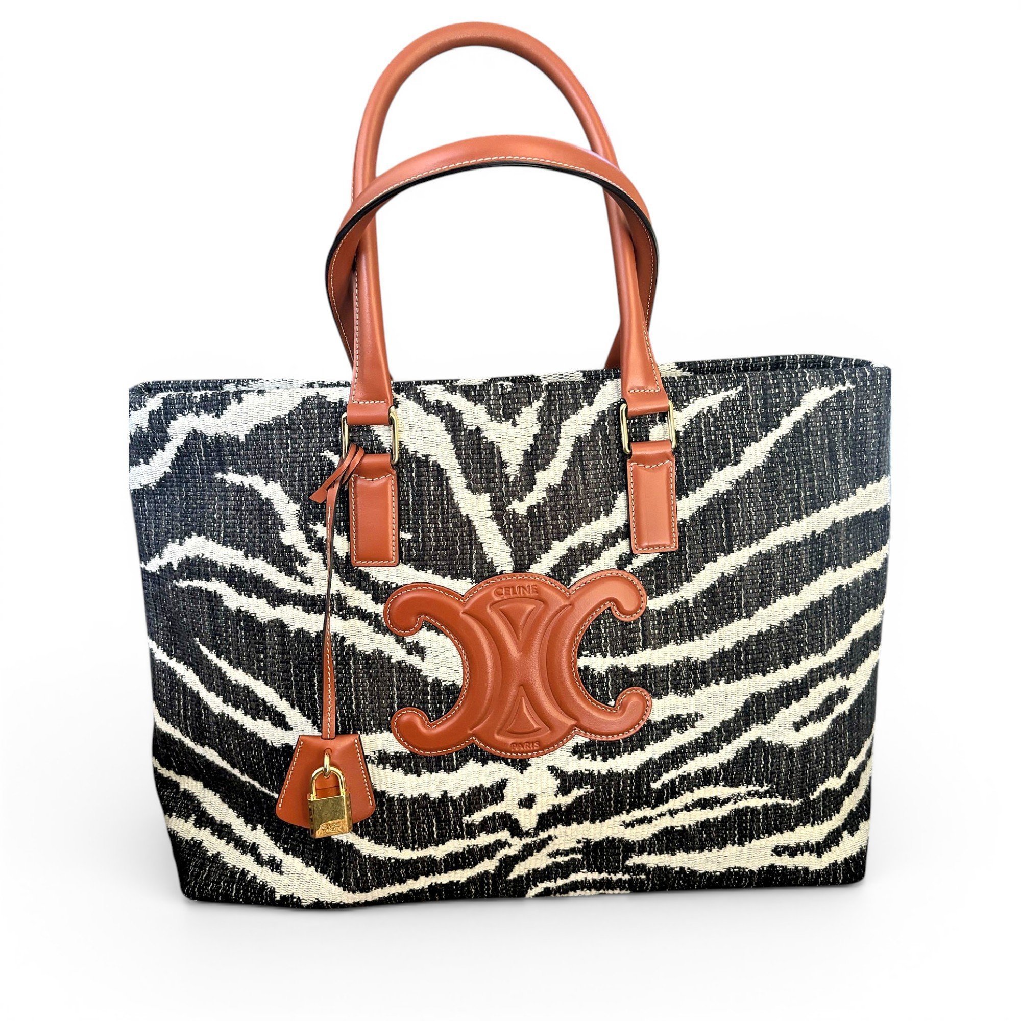 Cabas Horizotal leather tote