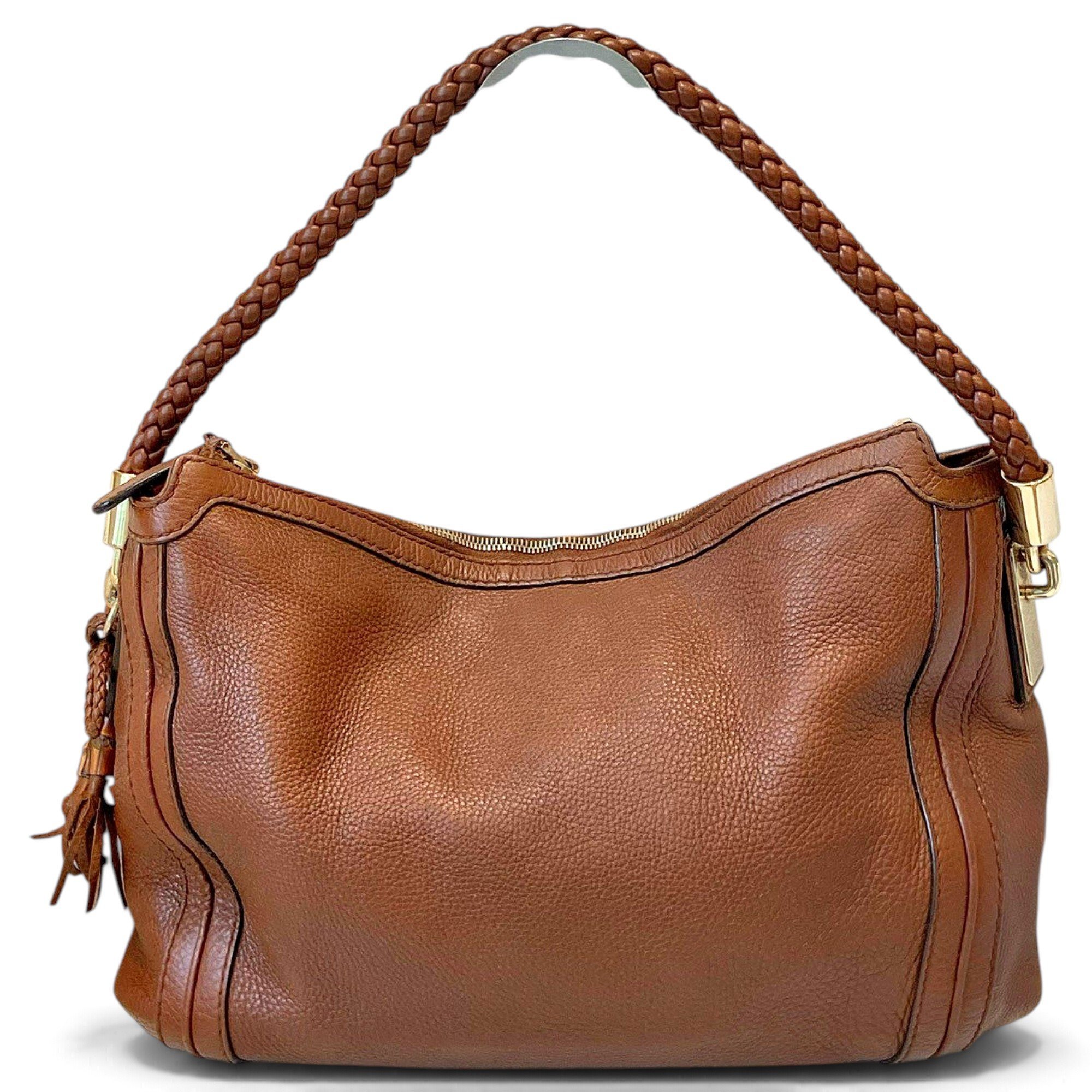 Hobo leather handbag