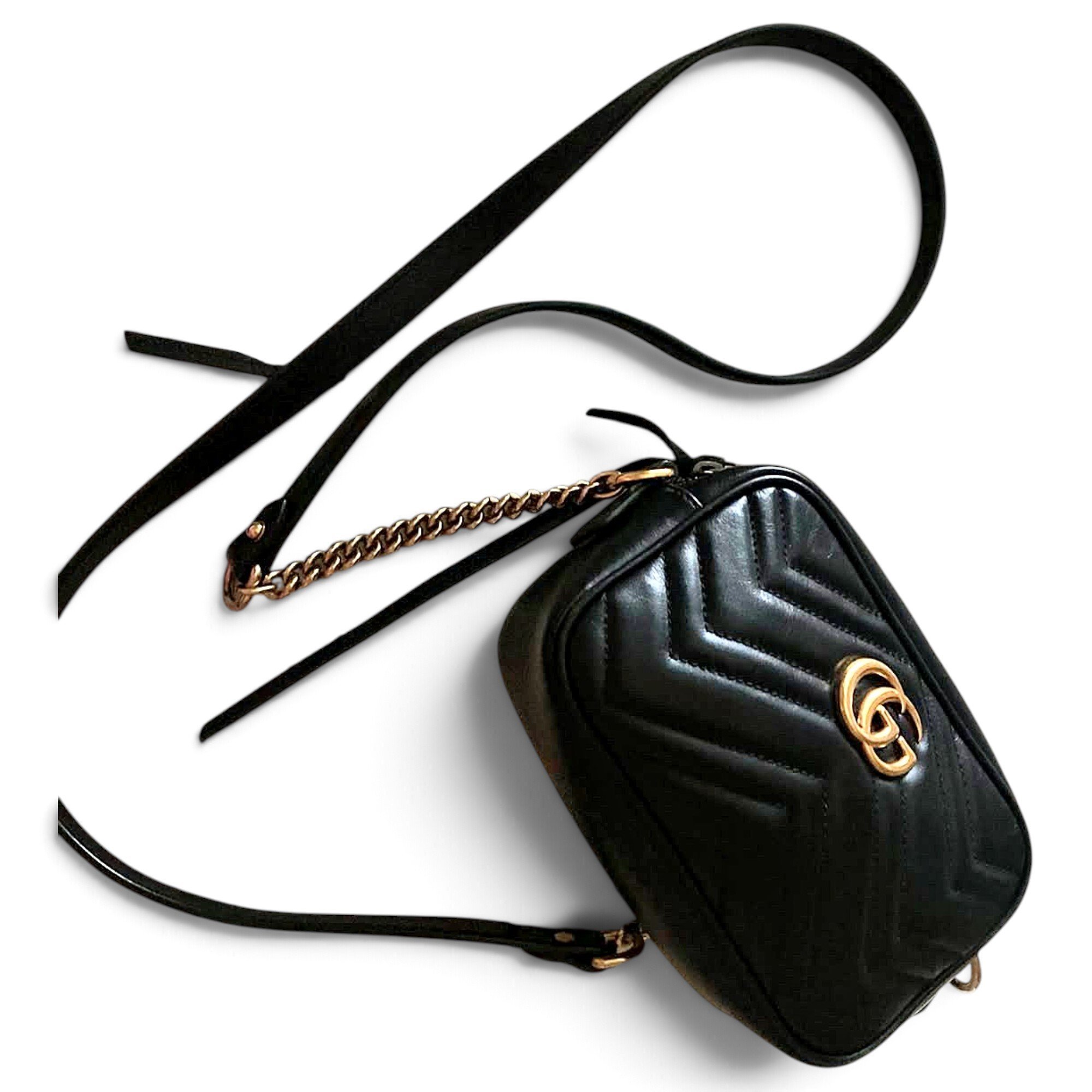 Marmont leather clutch bag