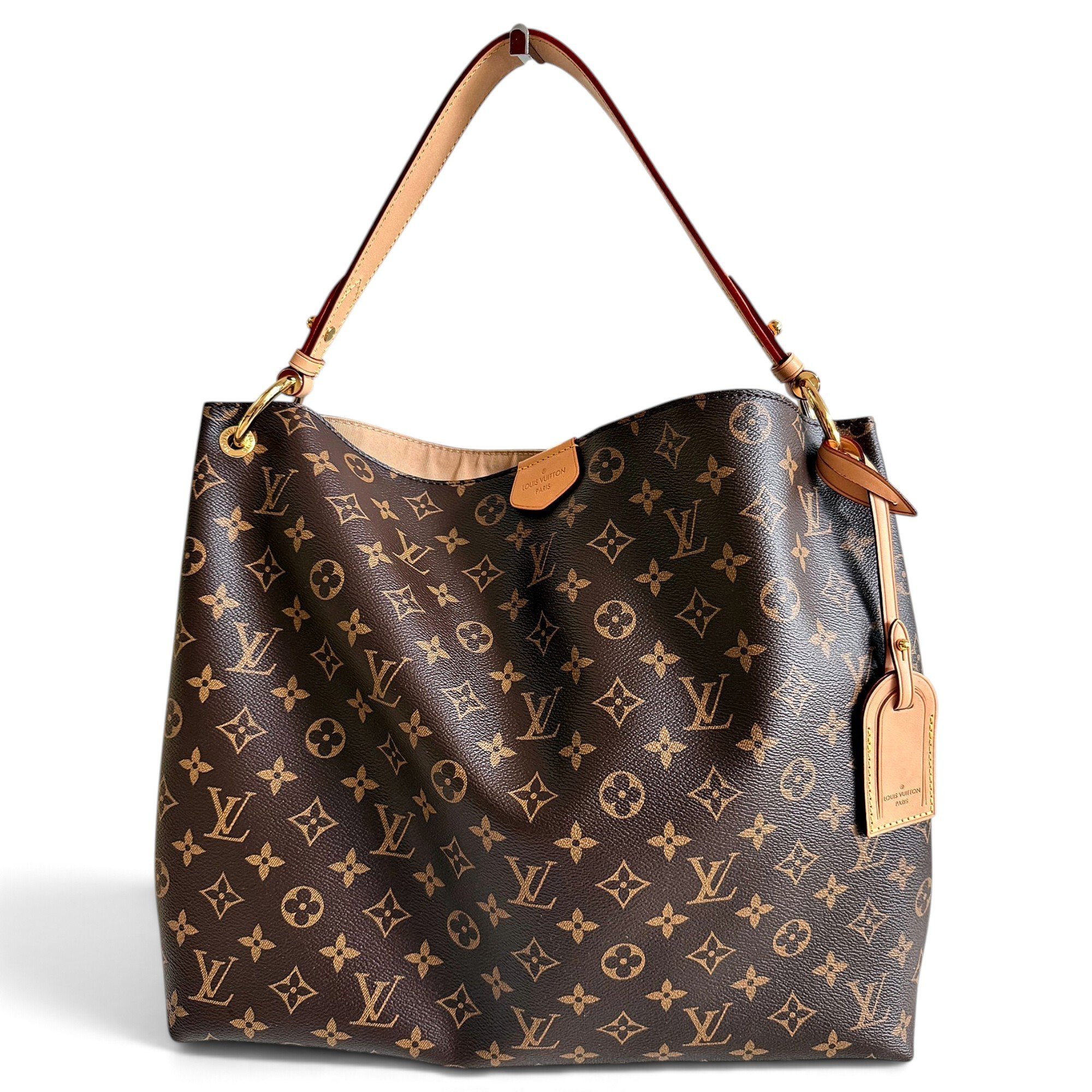 Graceful leather handbag