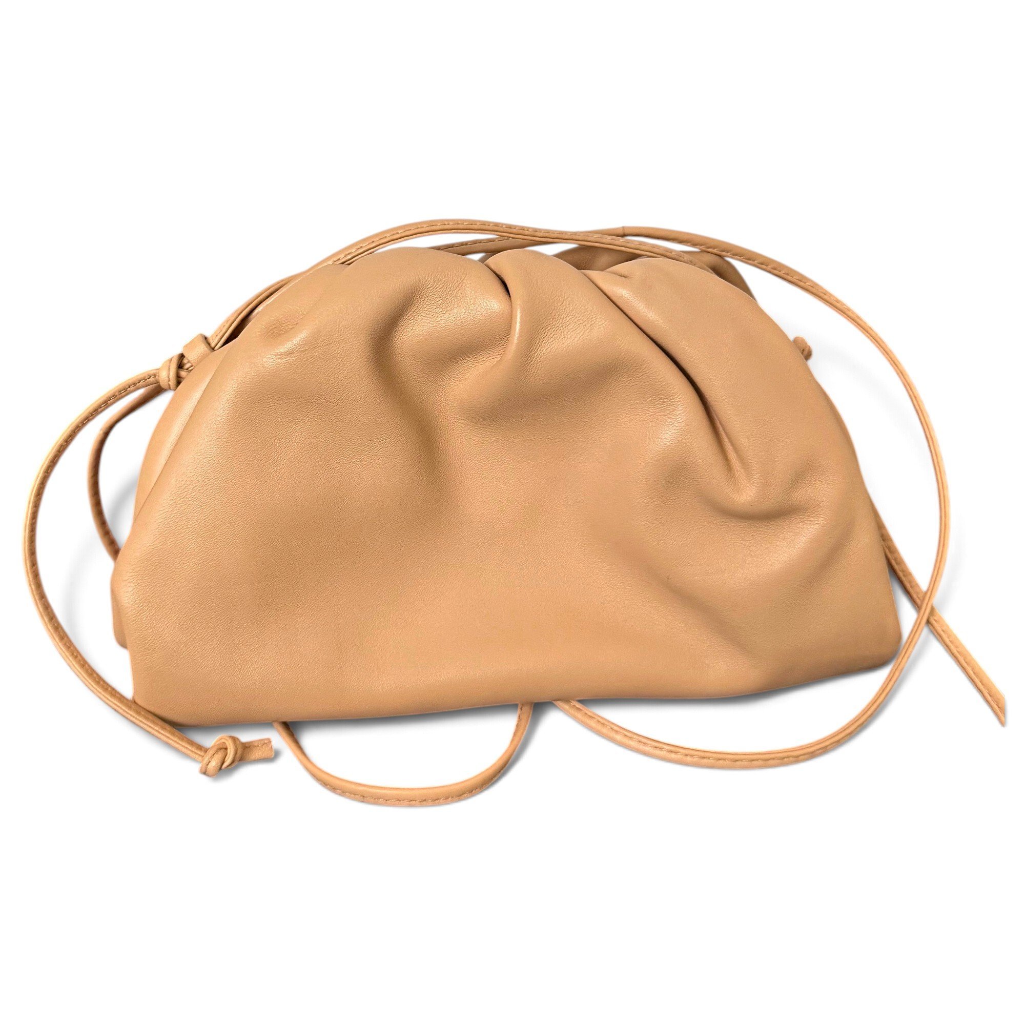 Pouch leather crossbody bag