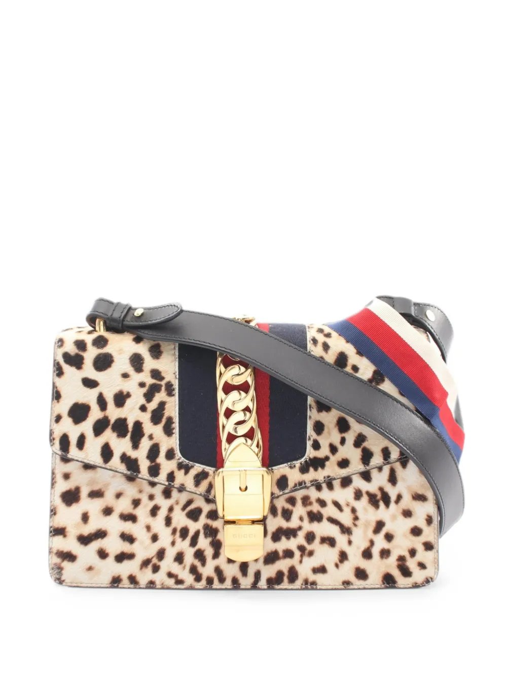 2000s Small Sylvie leopard-print shoulder bag