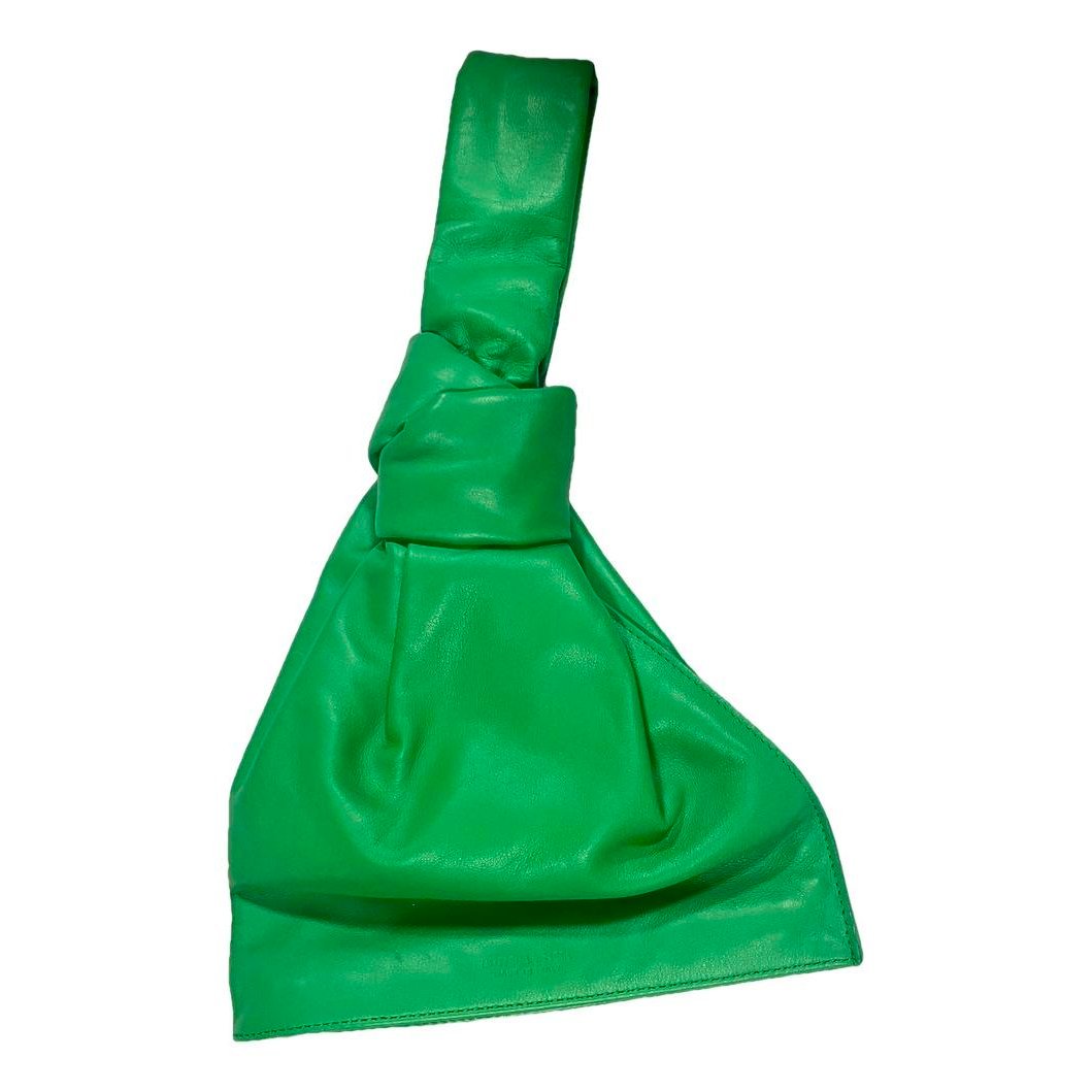 Twist leather handbag