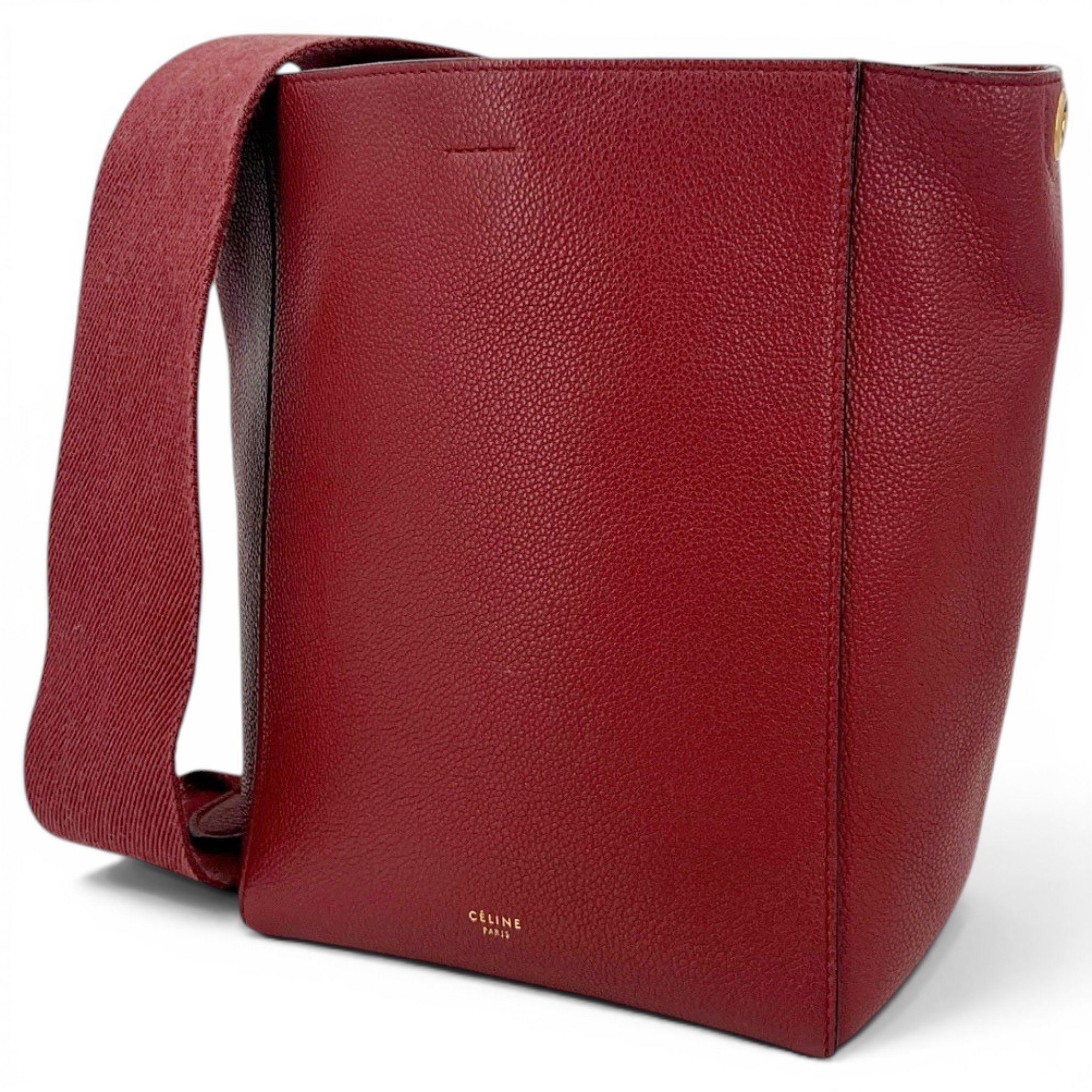 Seau Sangle leather handbag