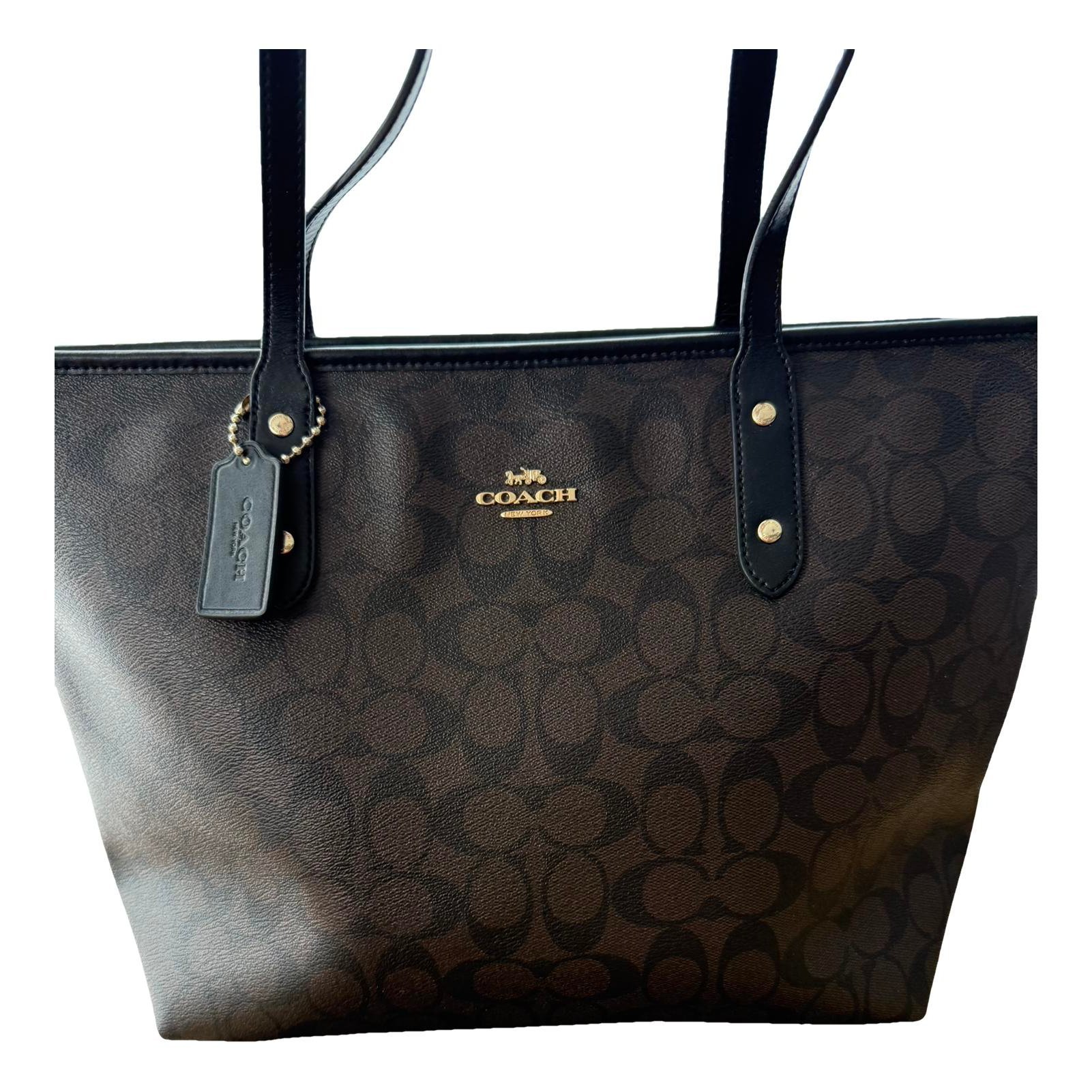 CITY ZIP TOTE leather tote