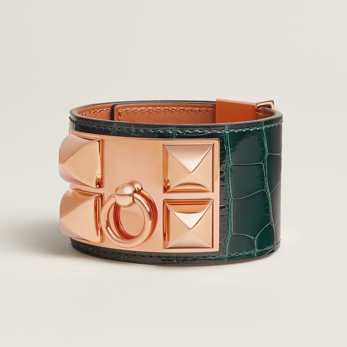 Vert Cyprès Collier De Chien Bracelet
