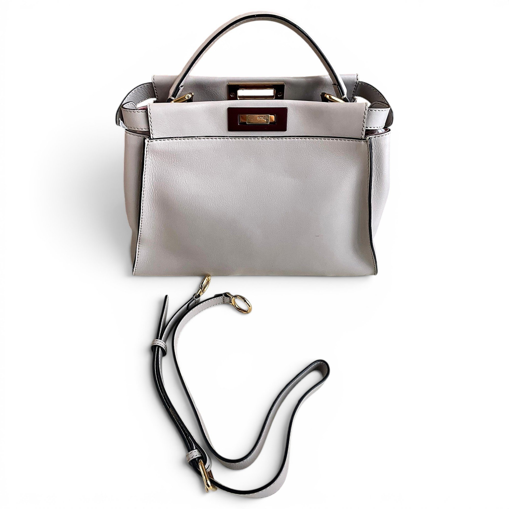 Peekaboo leather handbag