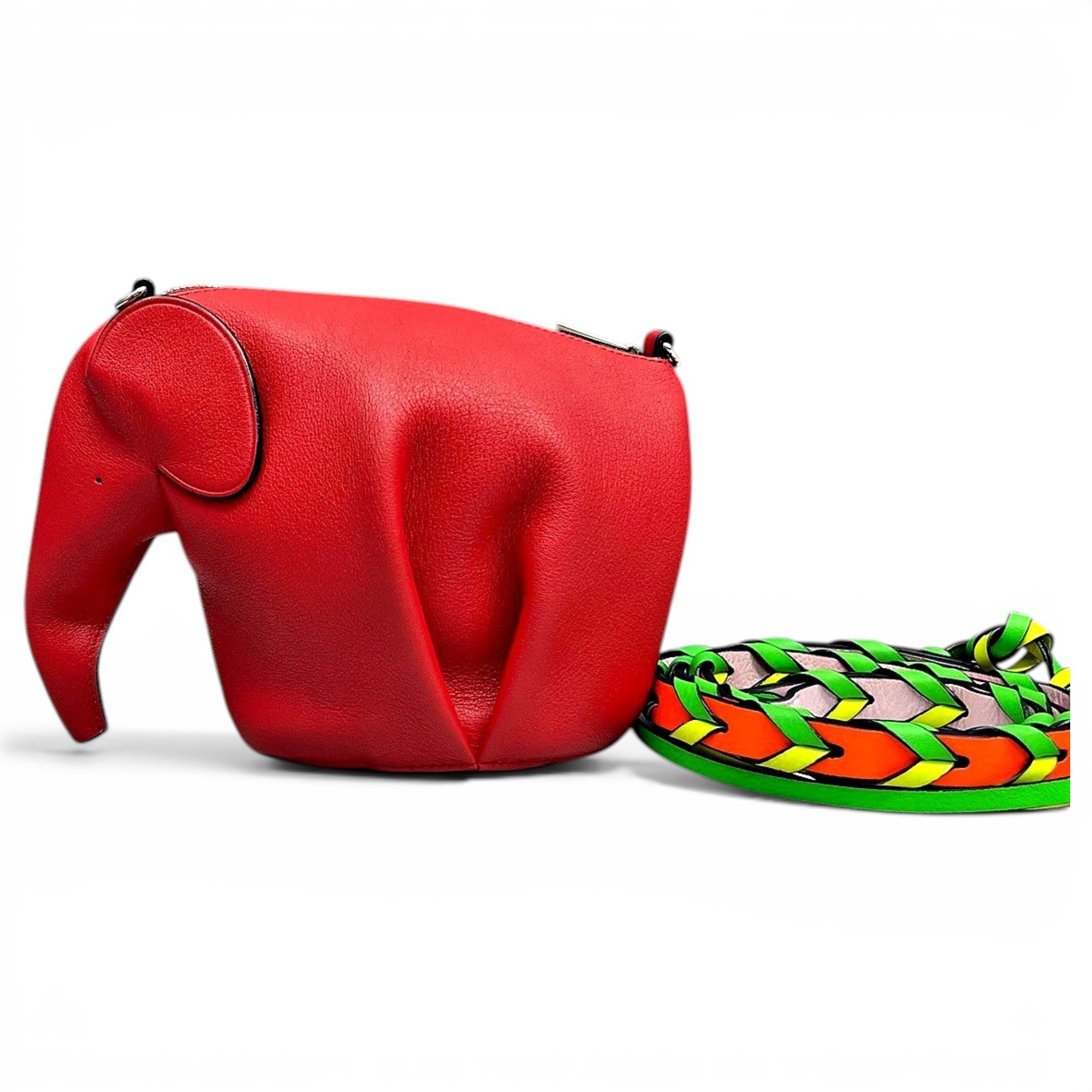 Animals leather crossbody bag