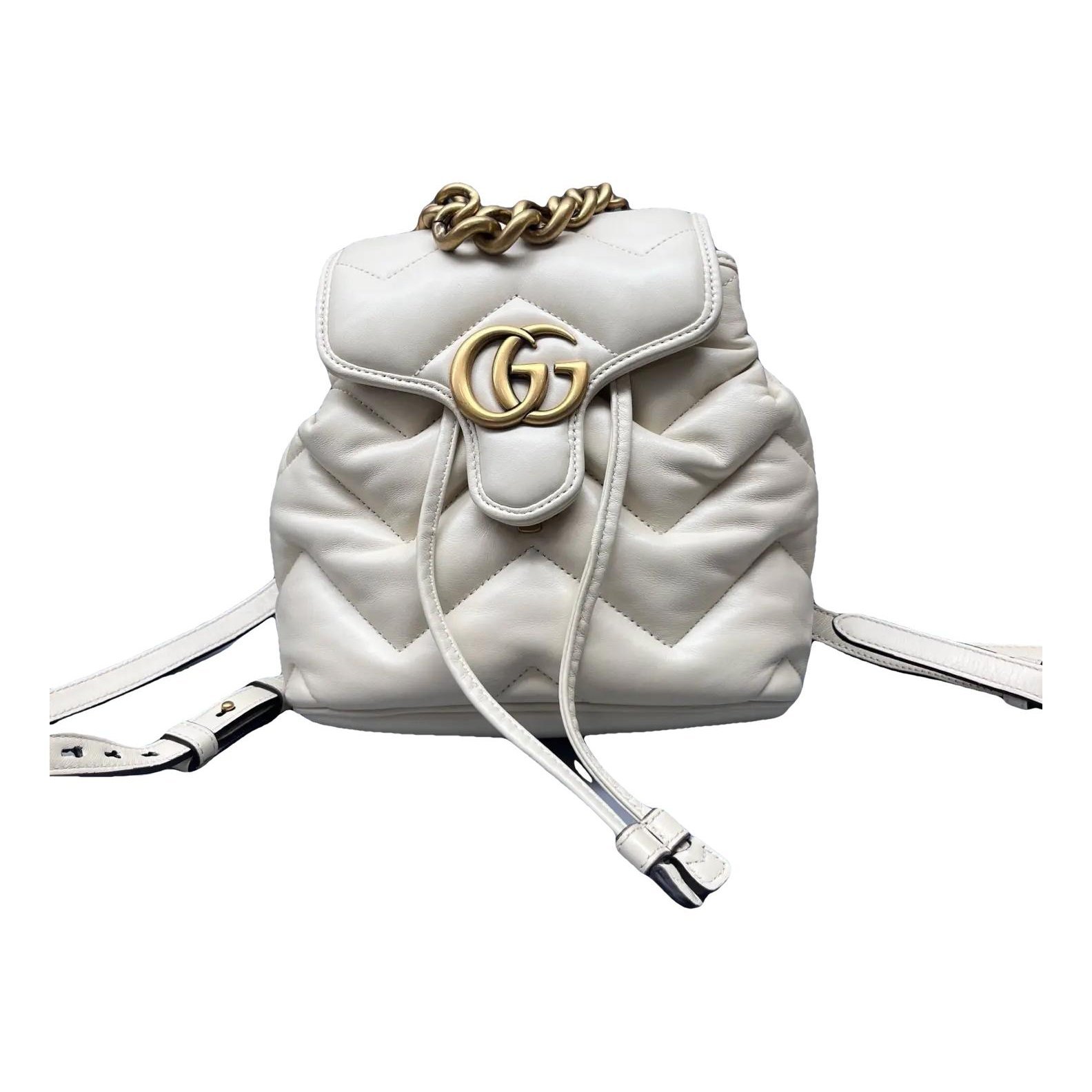 Leather backpack
