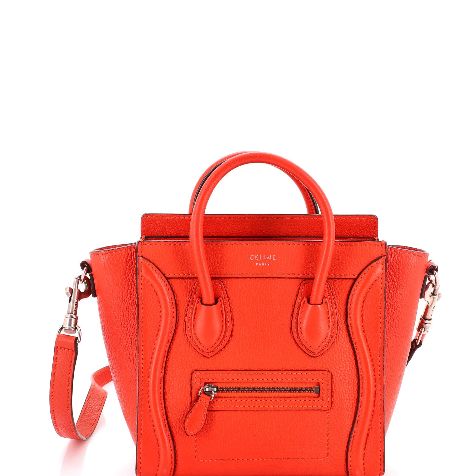 Luggage Bag Grainy Leather Nano
