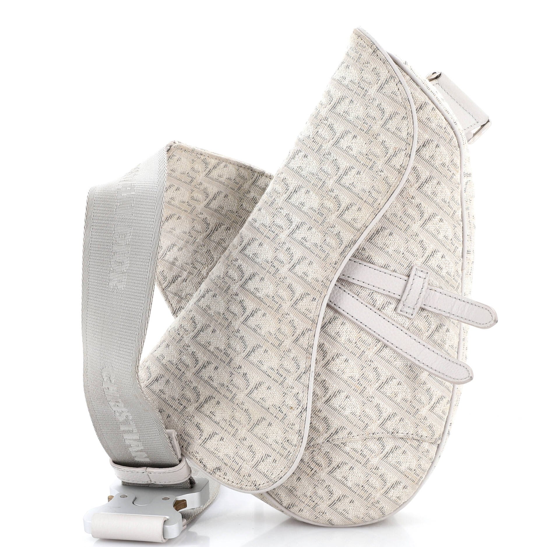 Saddle Crossbody Bag Oblique Jacquard