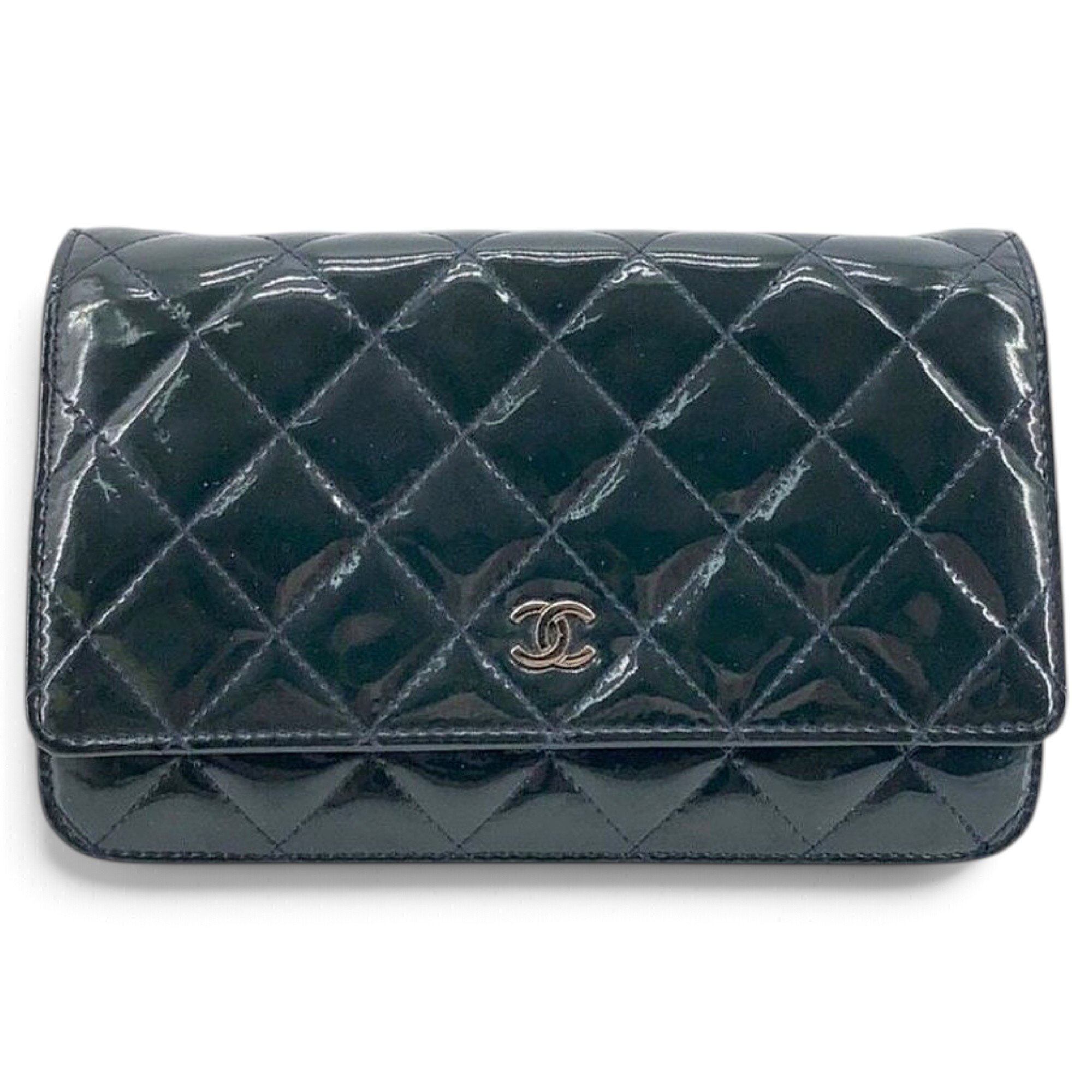 Patent leather crossbody bag
