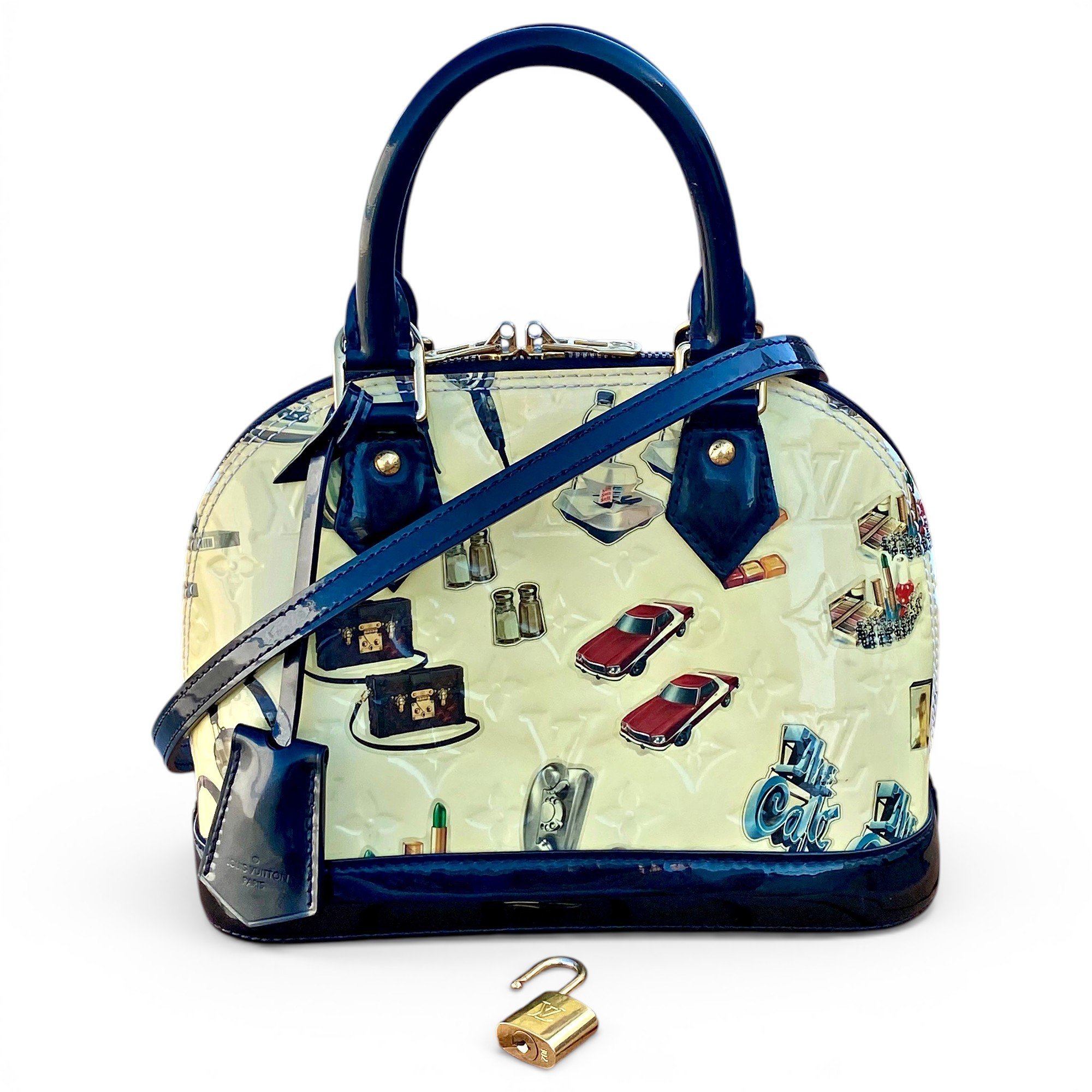 Alma BB patent leather handbag