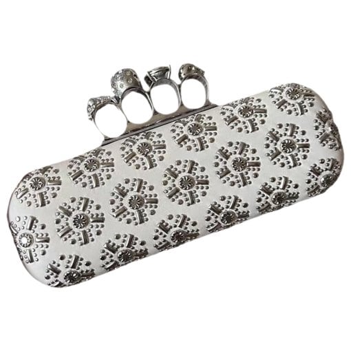 Alexander McQueen Knuckle leather clutch bag