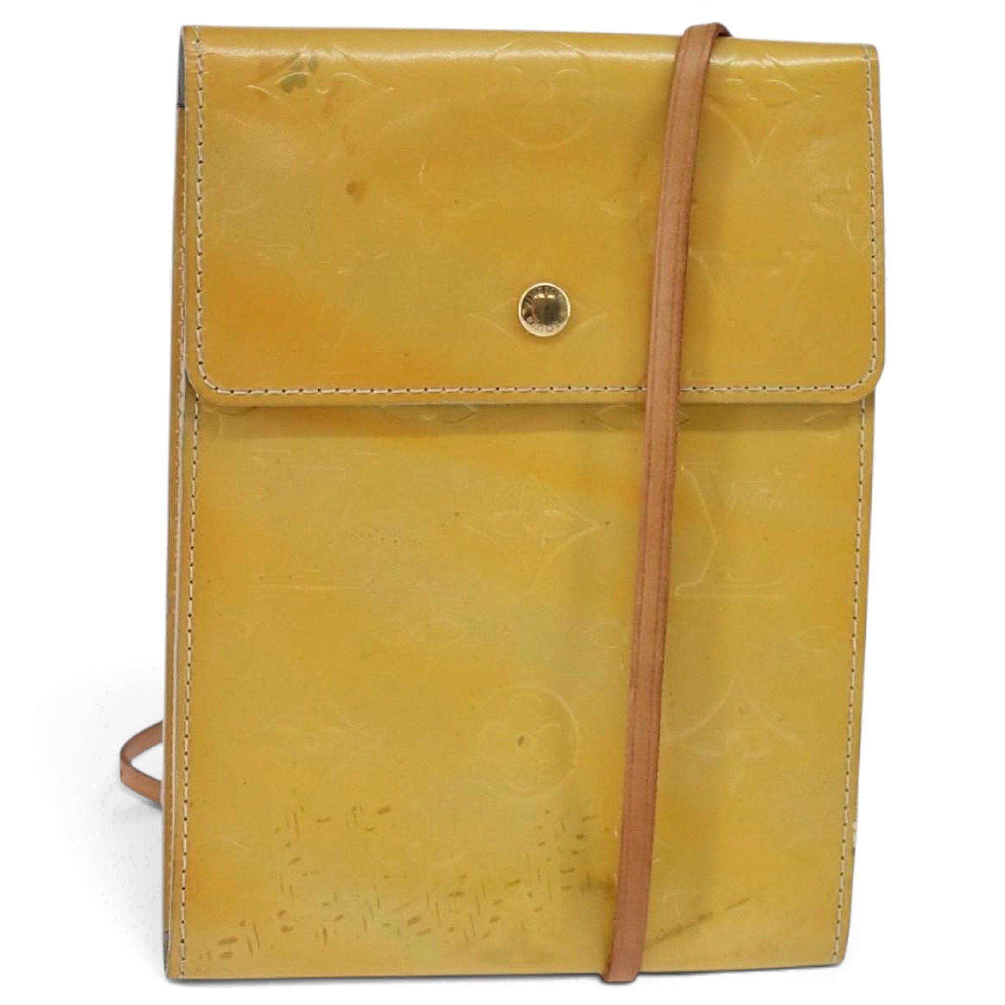 Patent leather handbag