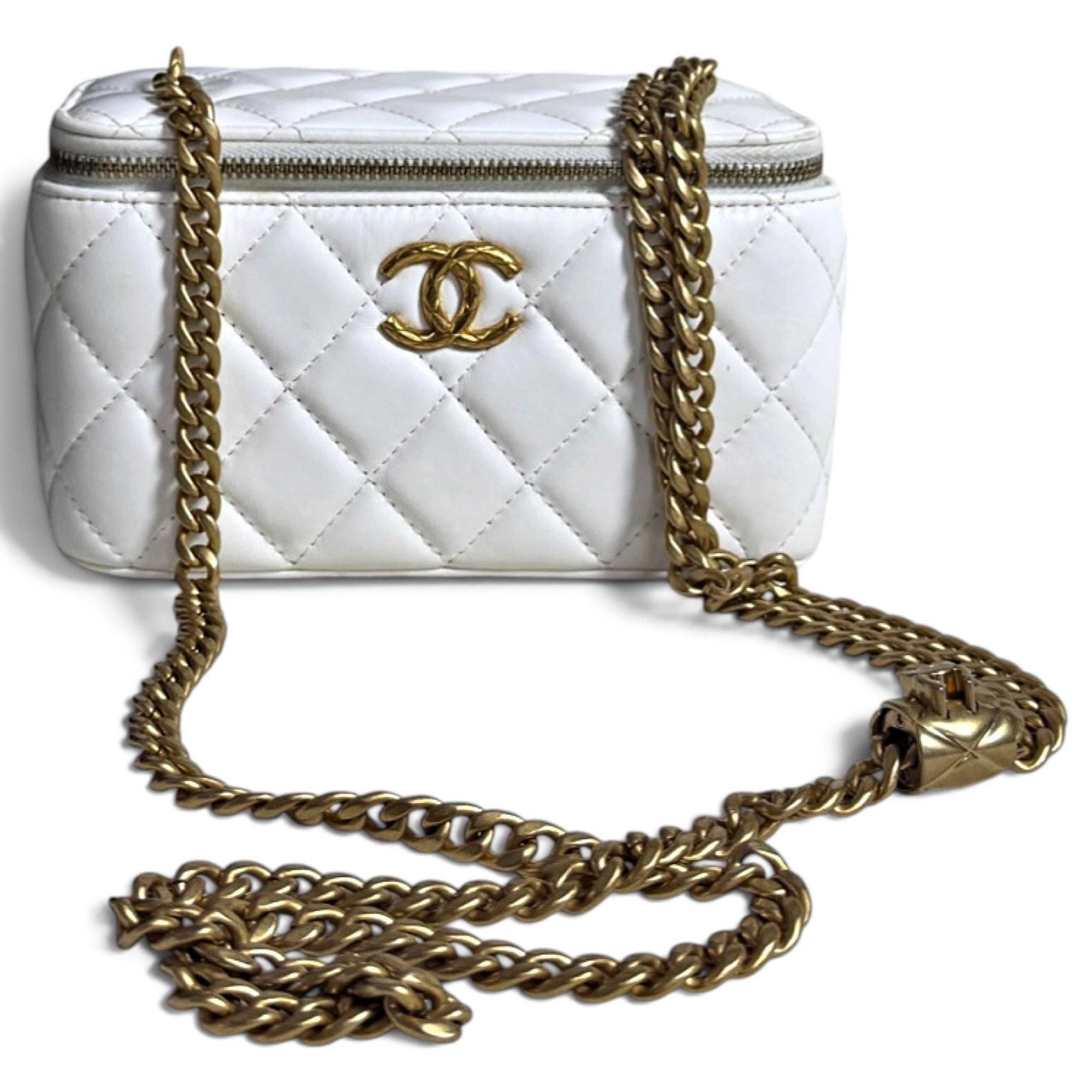 Trendy CC Vanity leather handbag