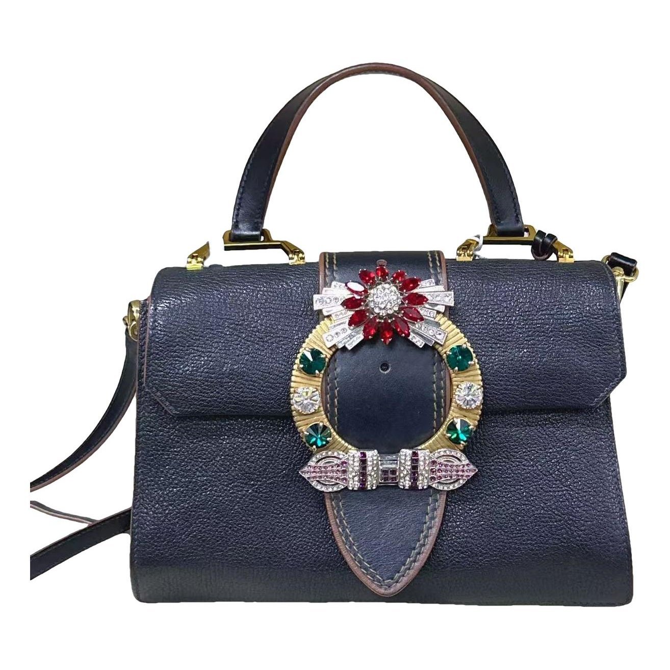 Miu Lady leather handbag