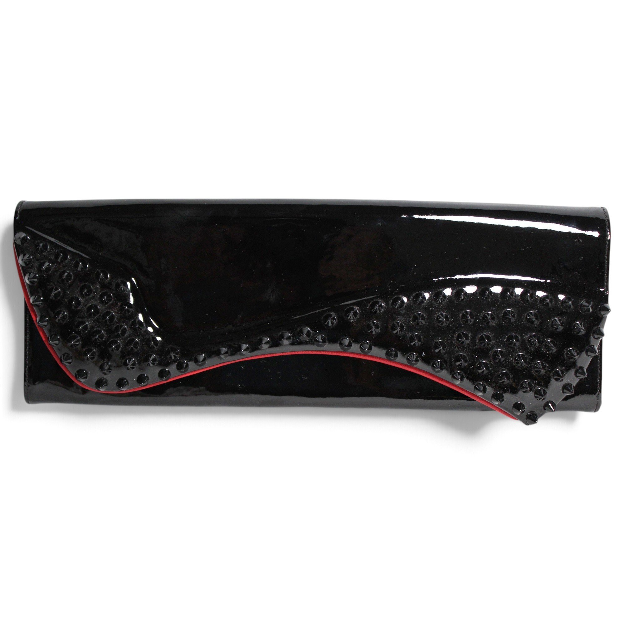 Patent leather clutch bag
