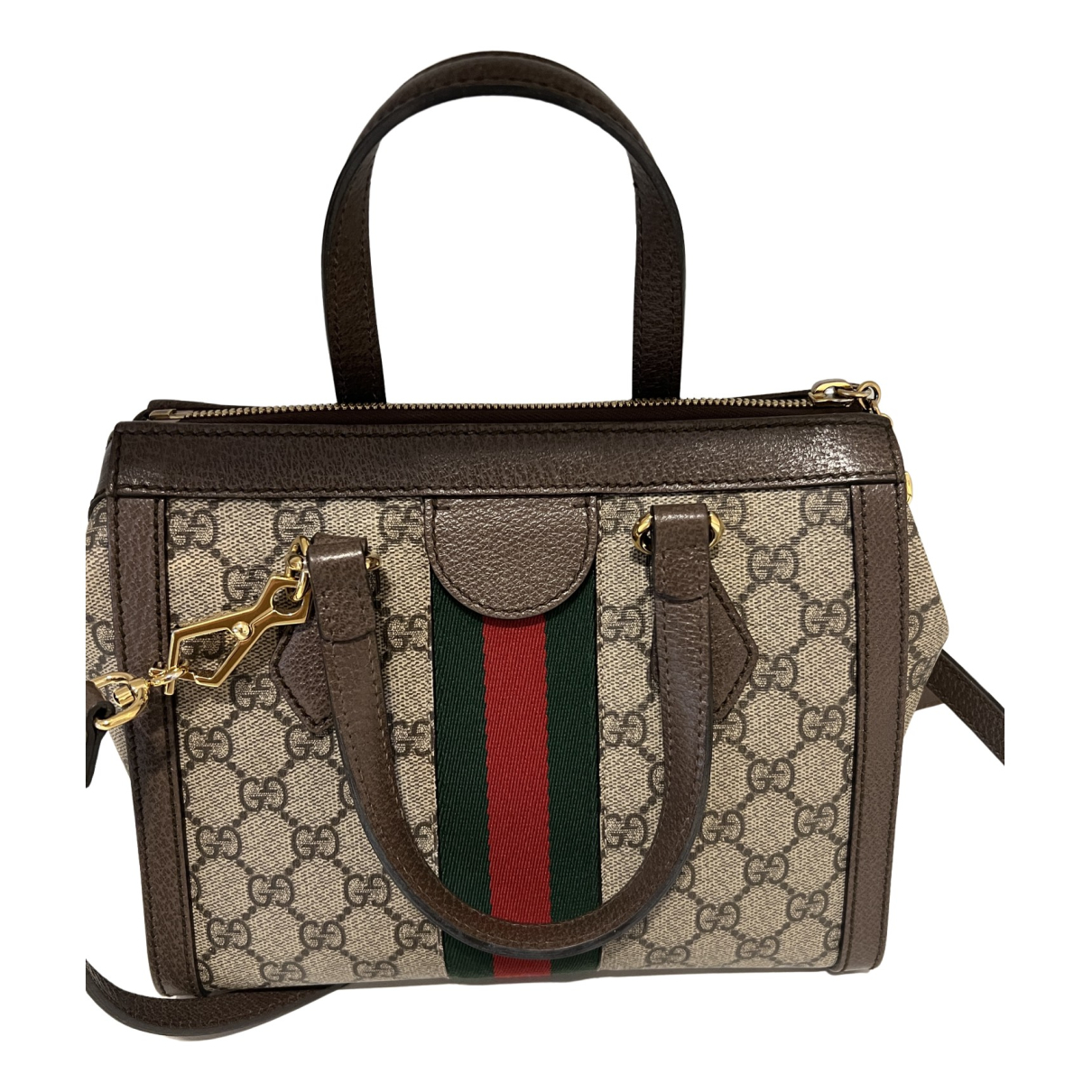 Ophidia Top Handle cloth handbag