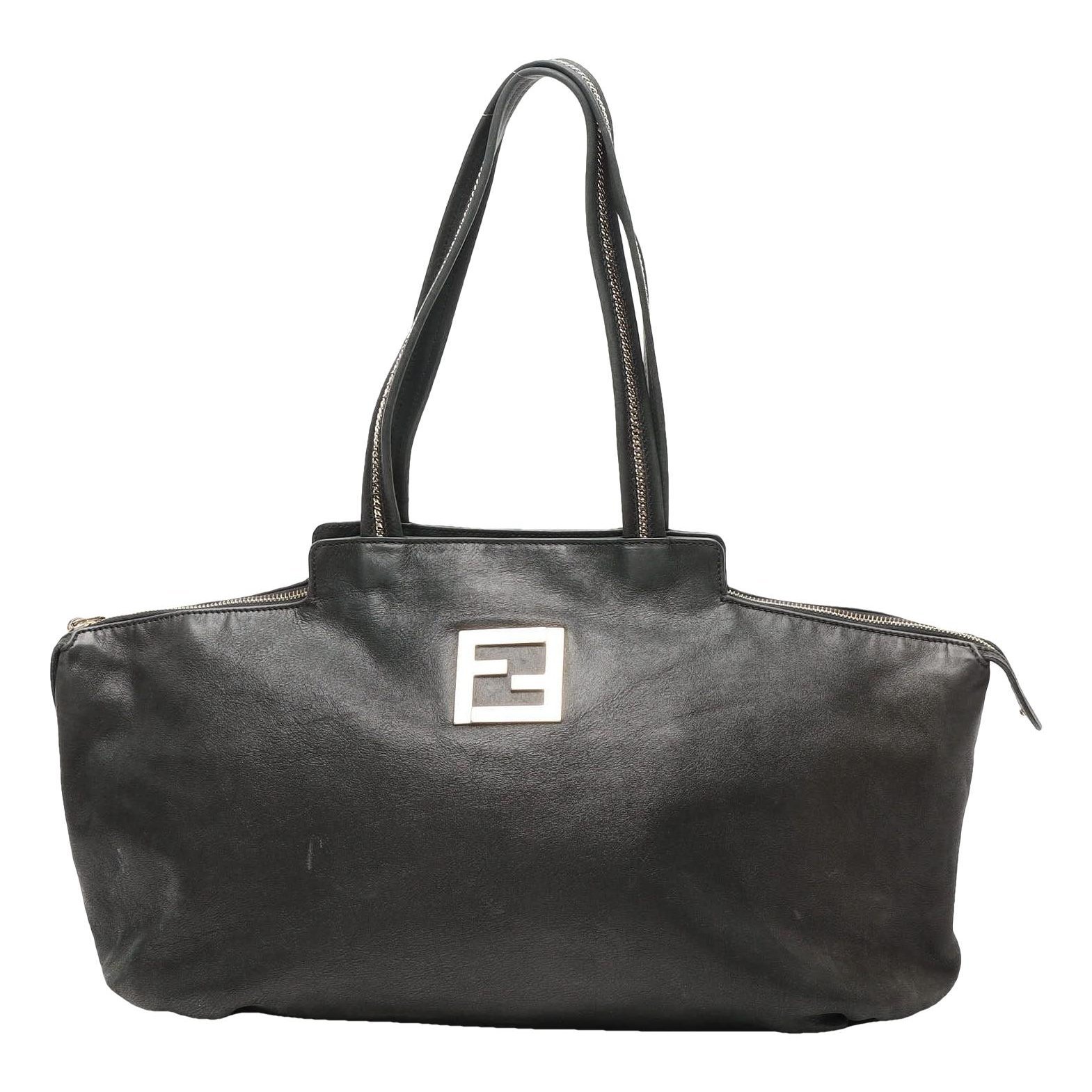 FF leather tote
