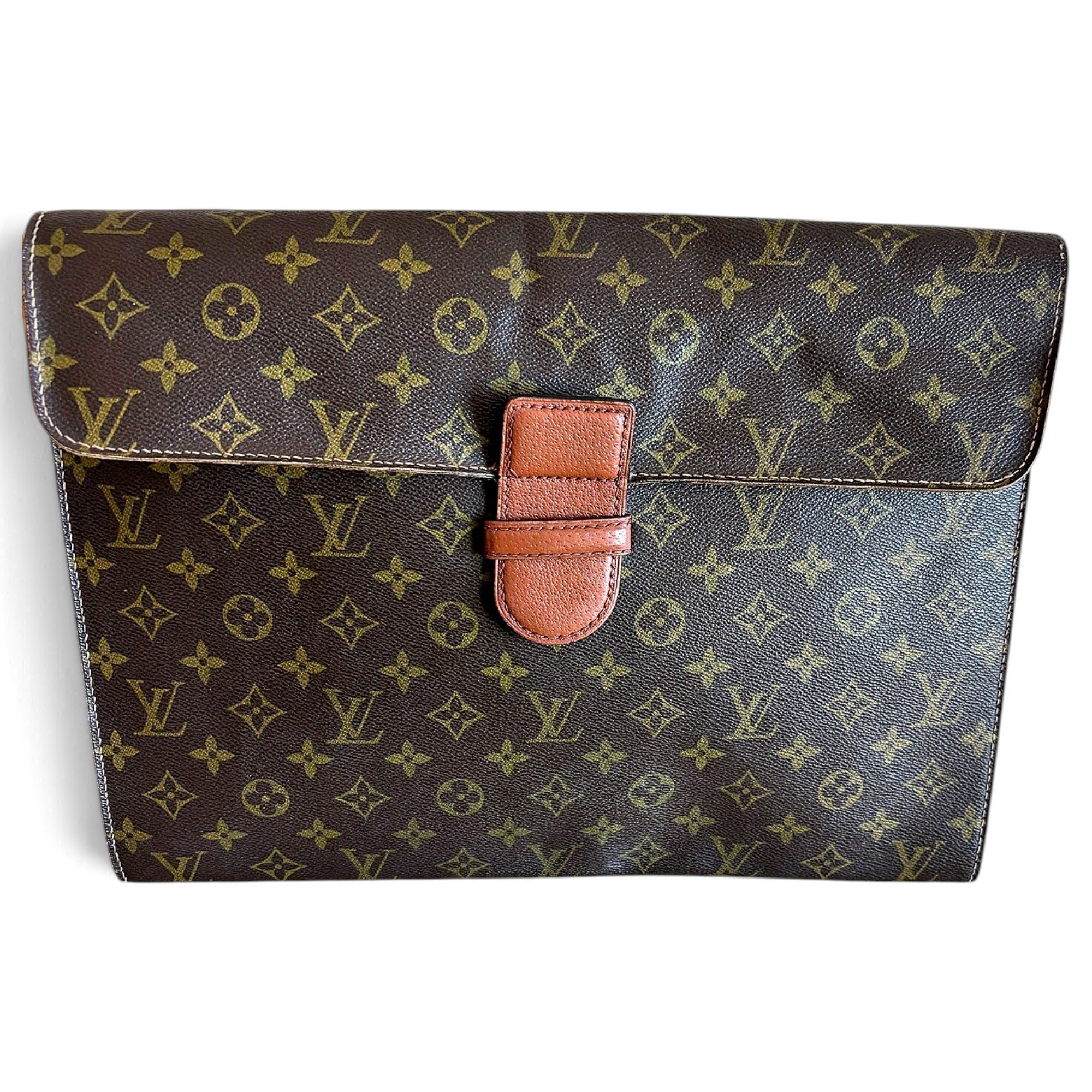 Serviette Ambassadeur leather clutch bag