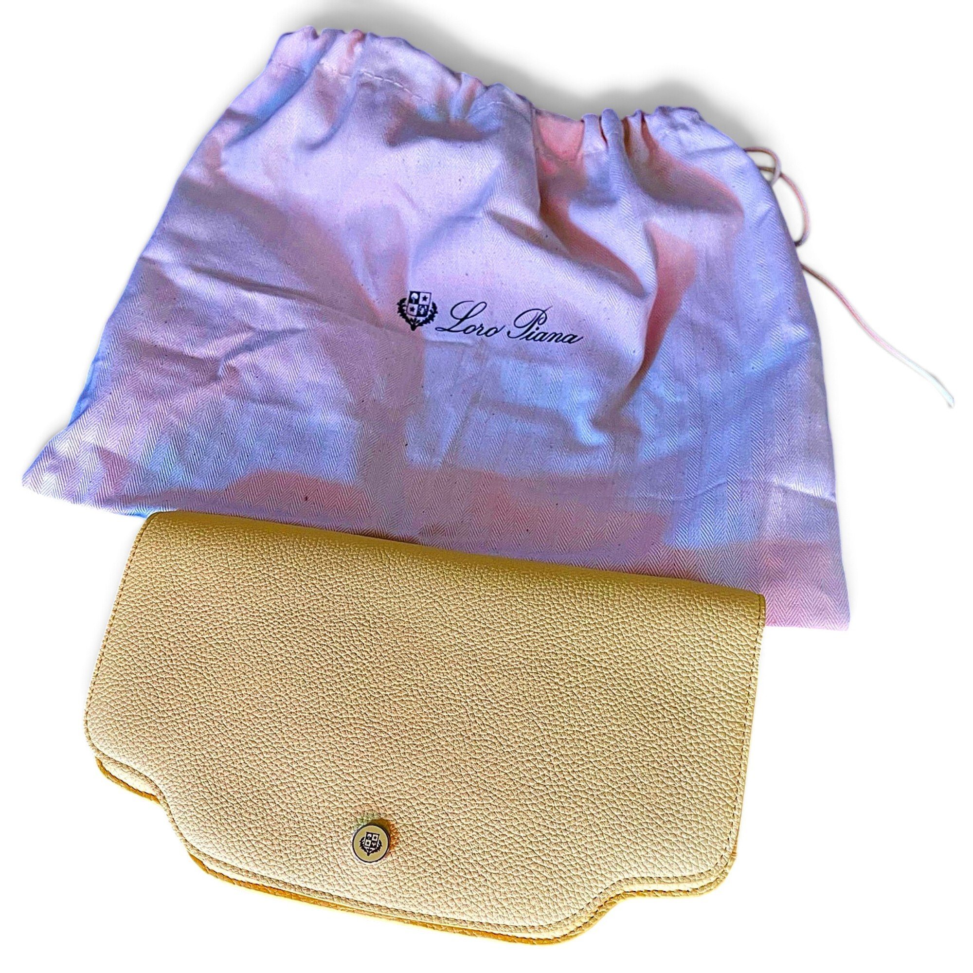 Leather clutch bag
