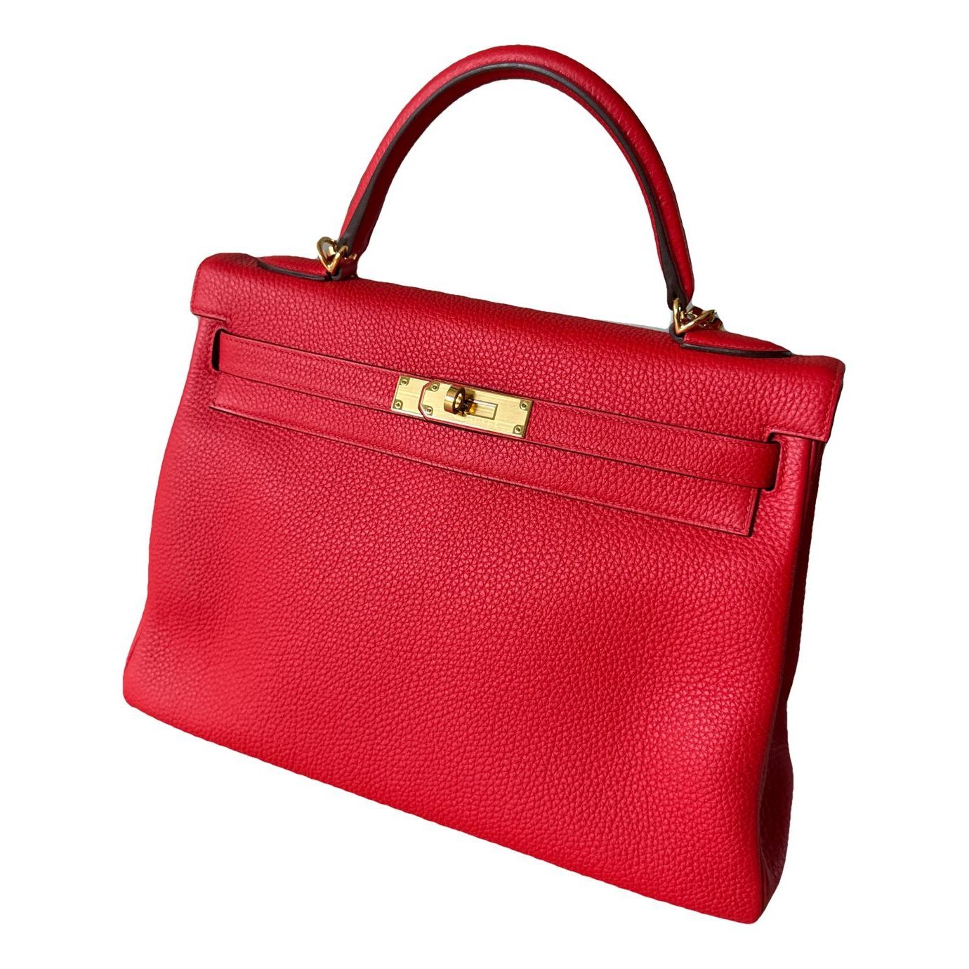 Hermes Kelly 32 Handbag Rouge De Coeur Togo Leather 2020