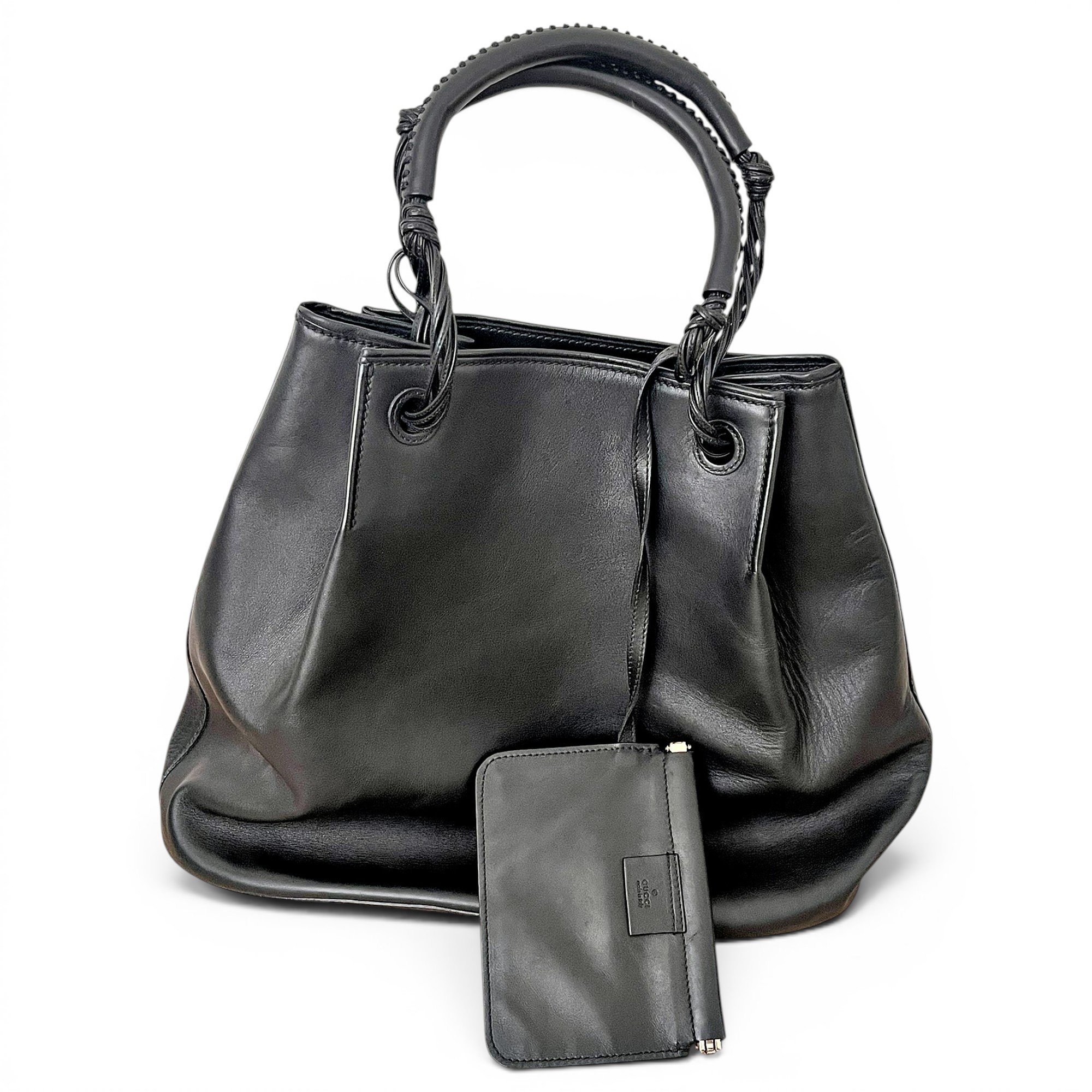Leather handbag