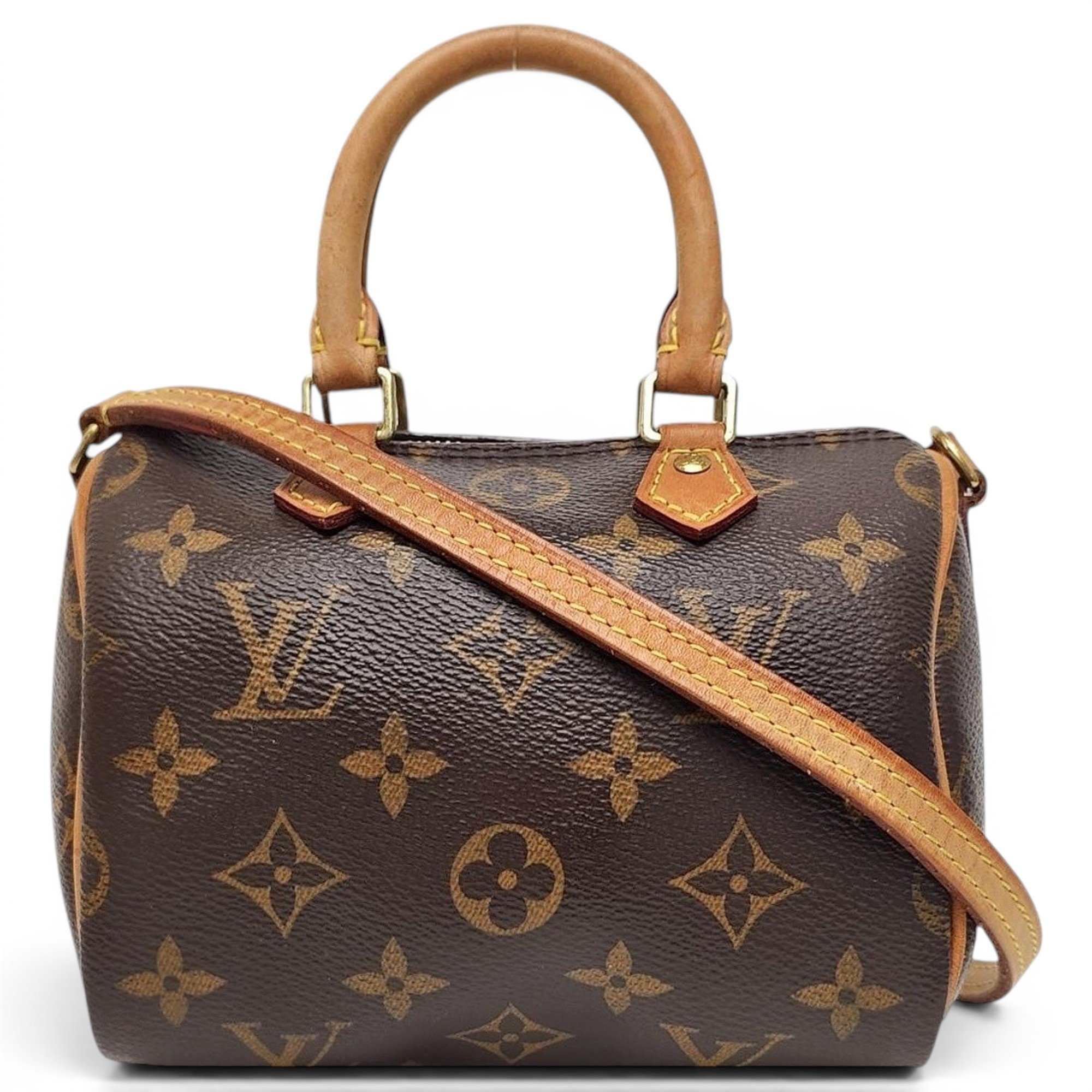 Nano Speedy / Mini HL leather handbag