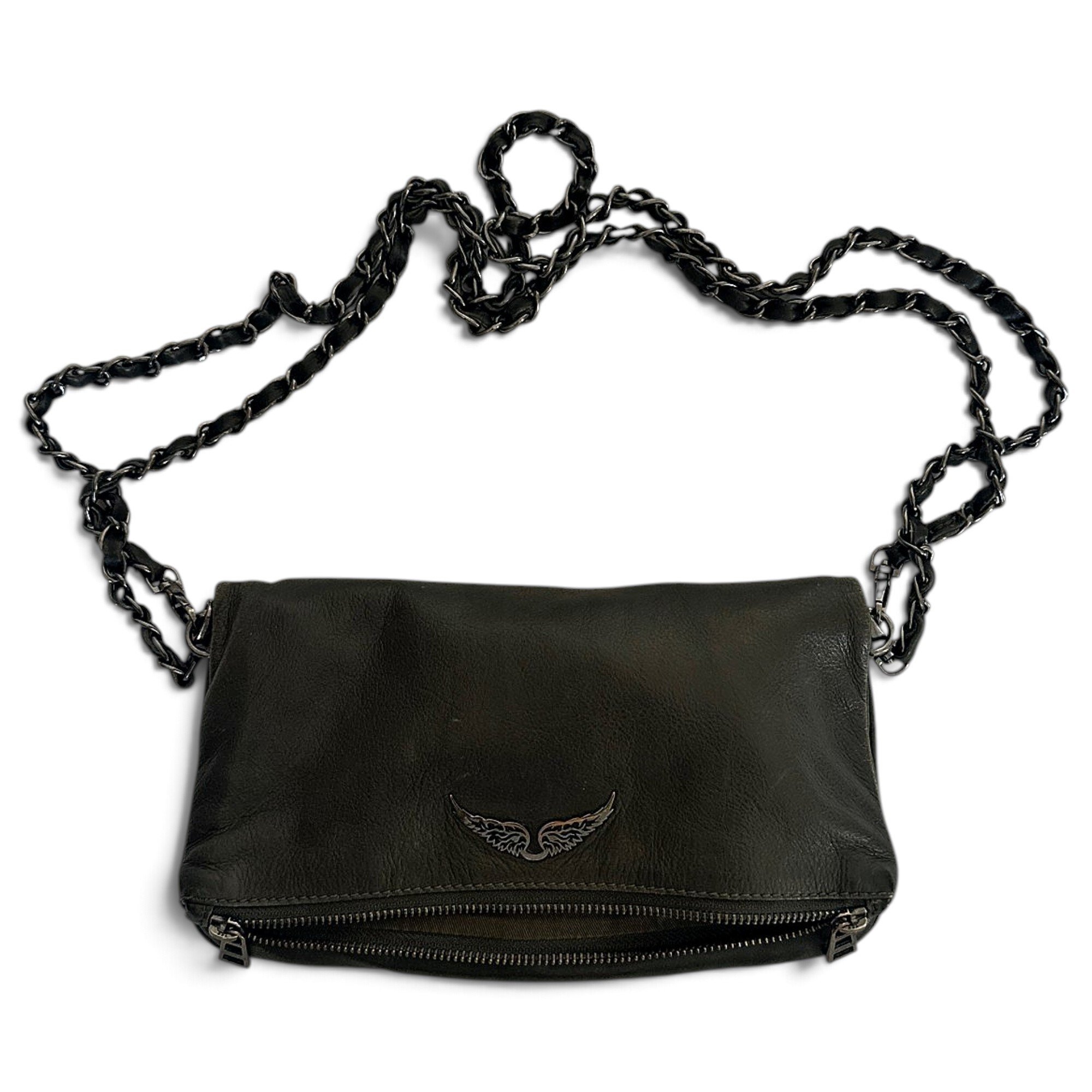 Rock leather crossbody bag
