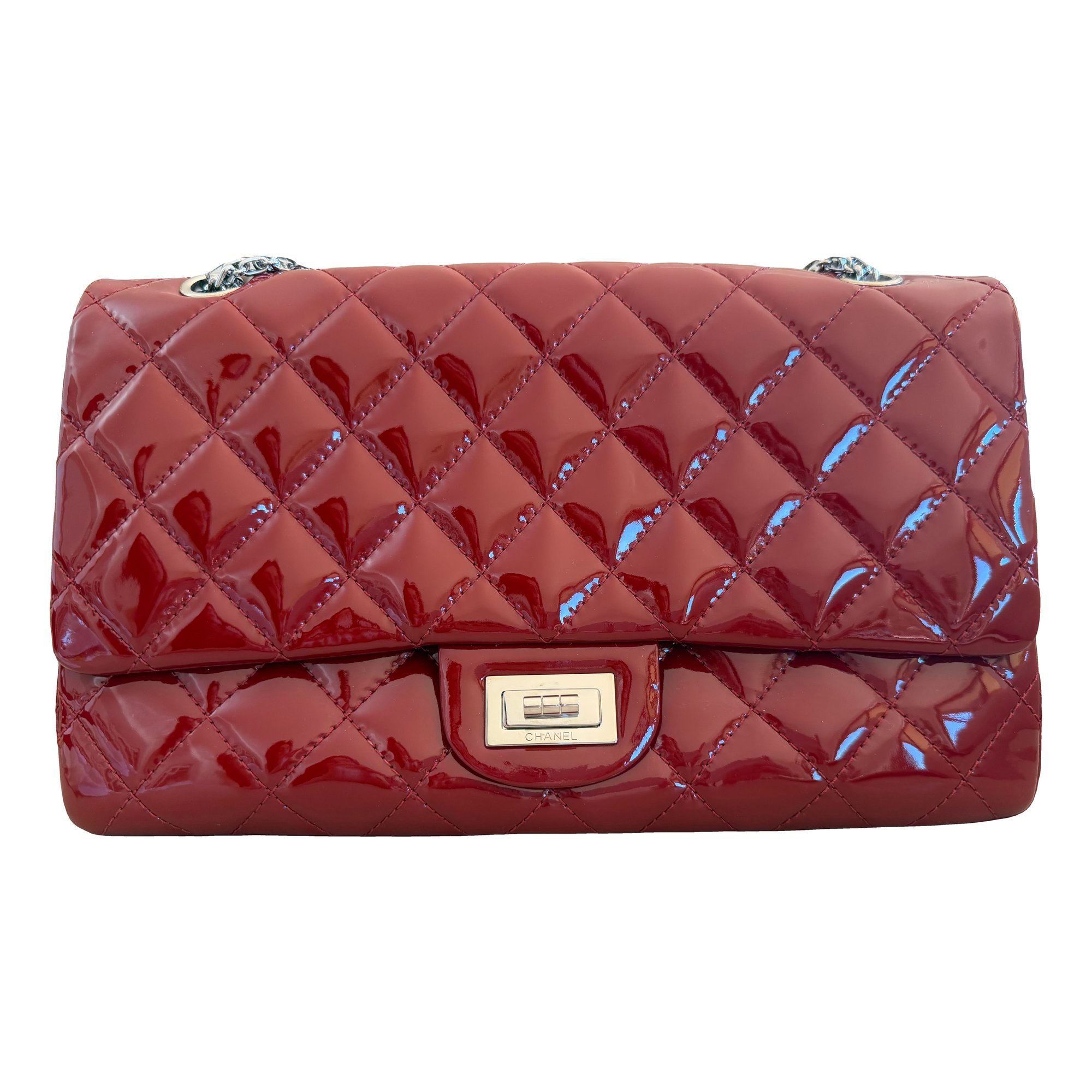 2.55 patent leather handbag