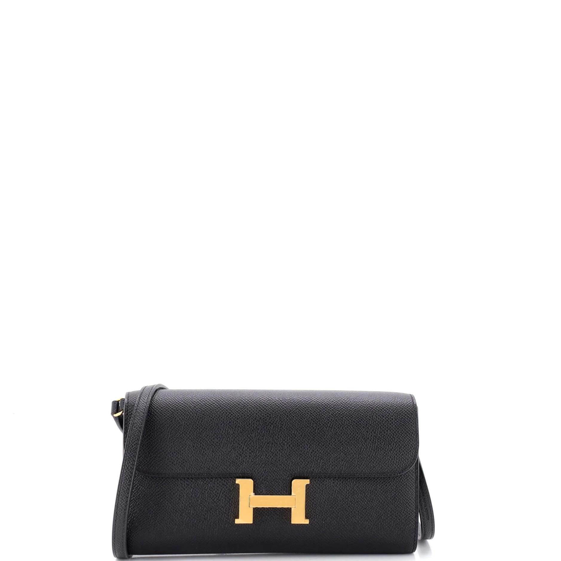 Leather clutch bag
