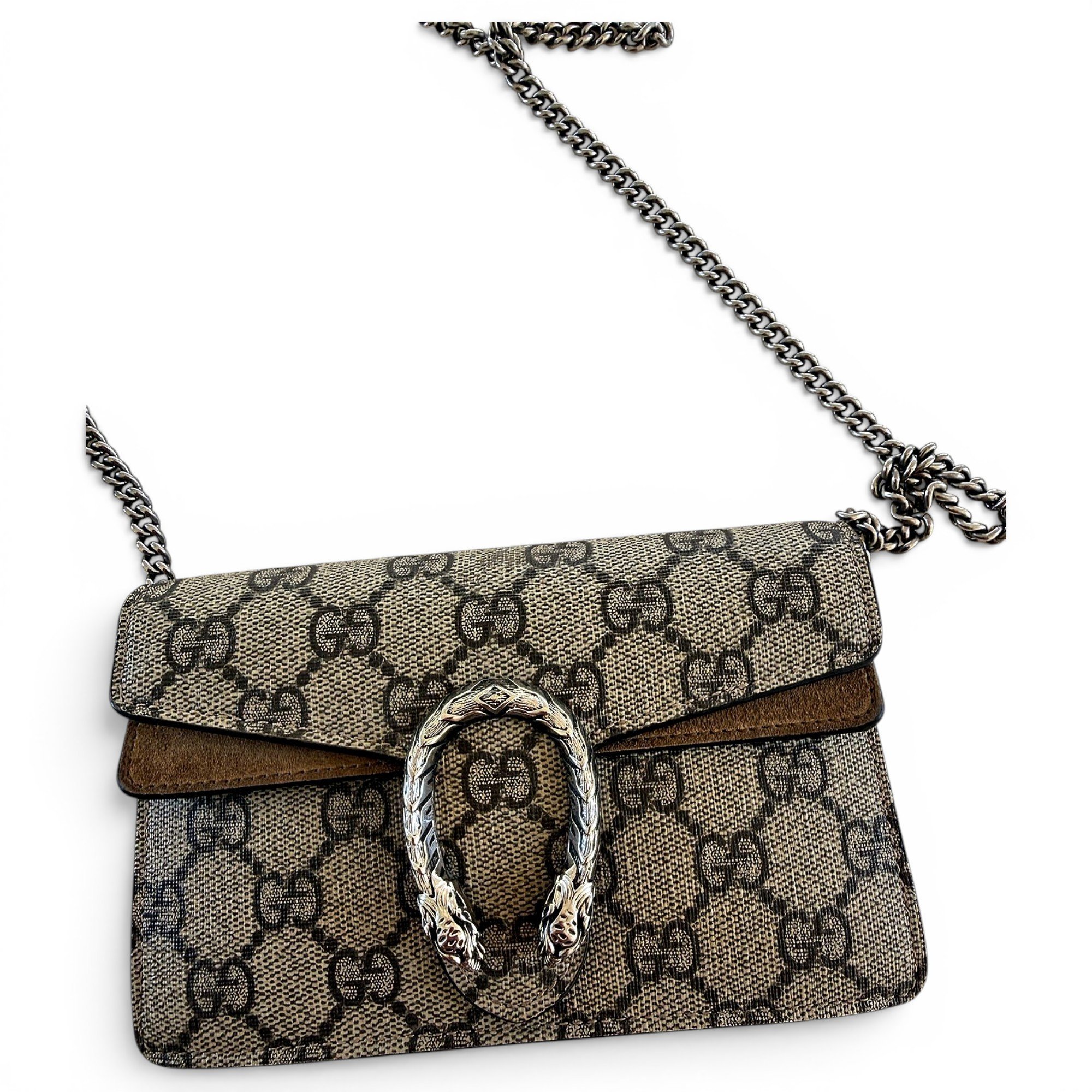 Dionysus Super Mini cloth crossbody bag