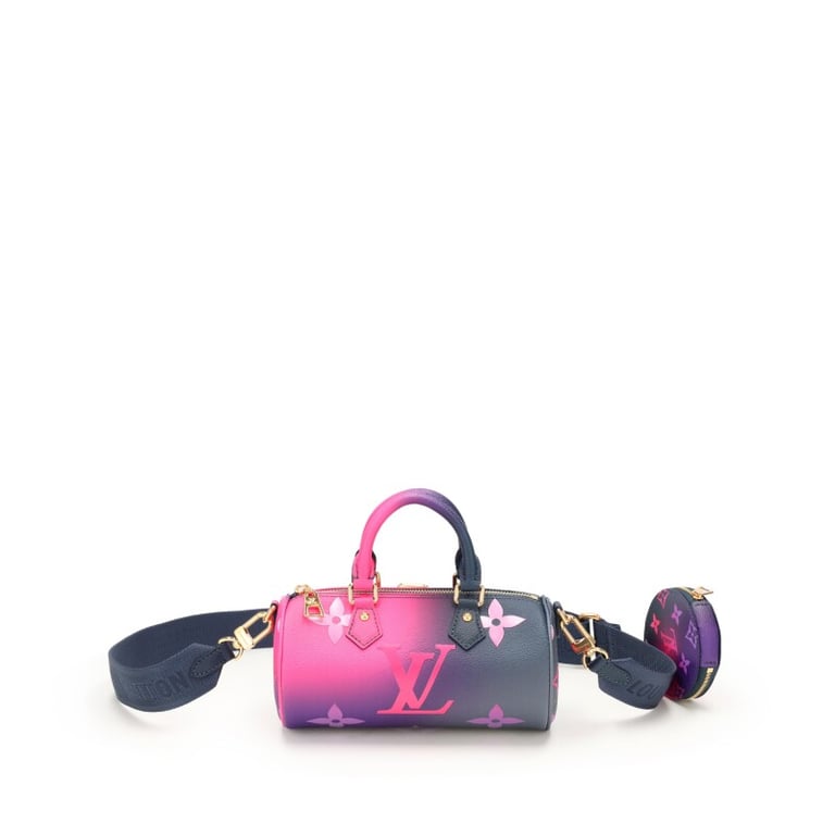 Louis Vuitton Midnight Fuchsia Coated Canvas Papillion BB Gold Hardware, 2021-2022