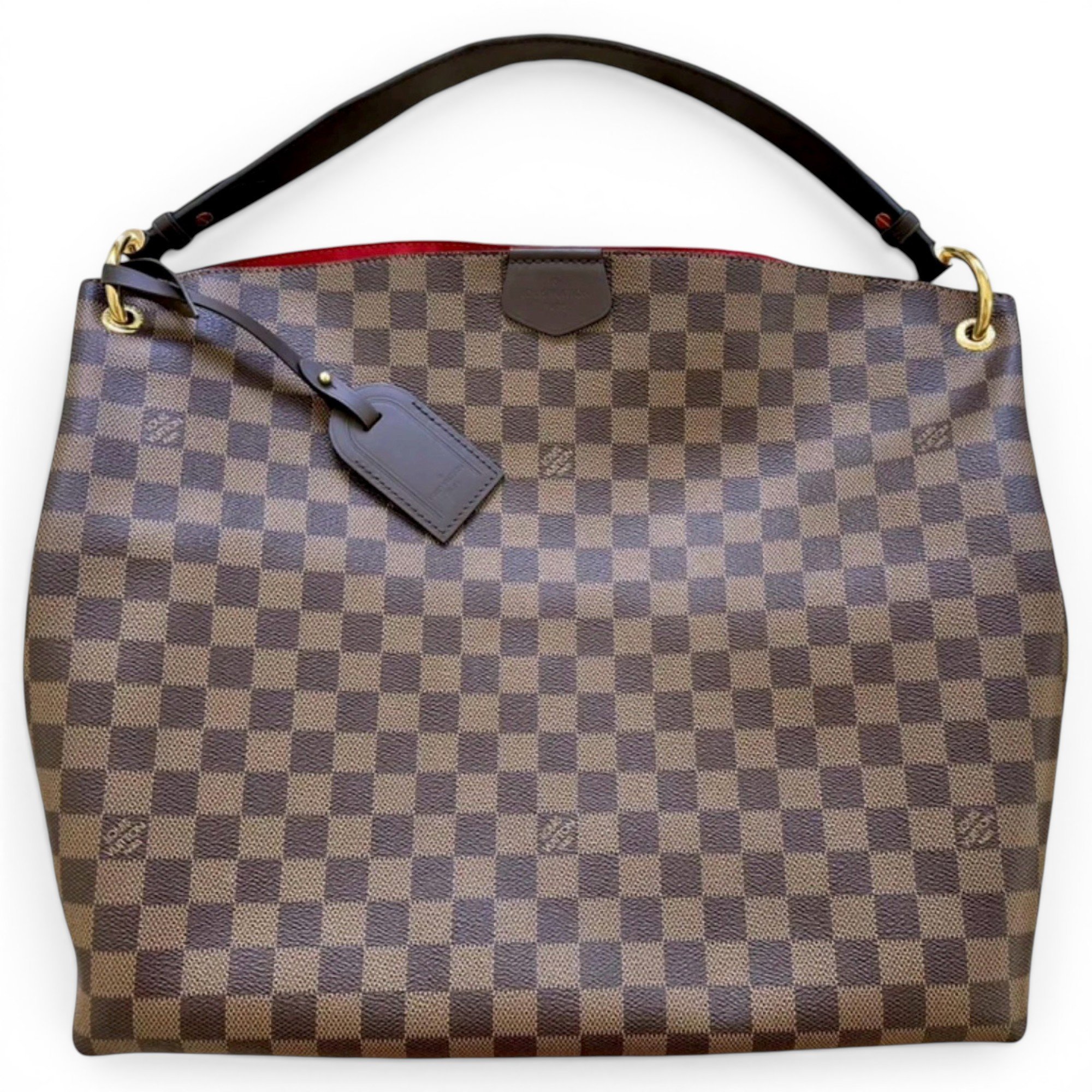 Graceful leather handbag