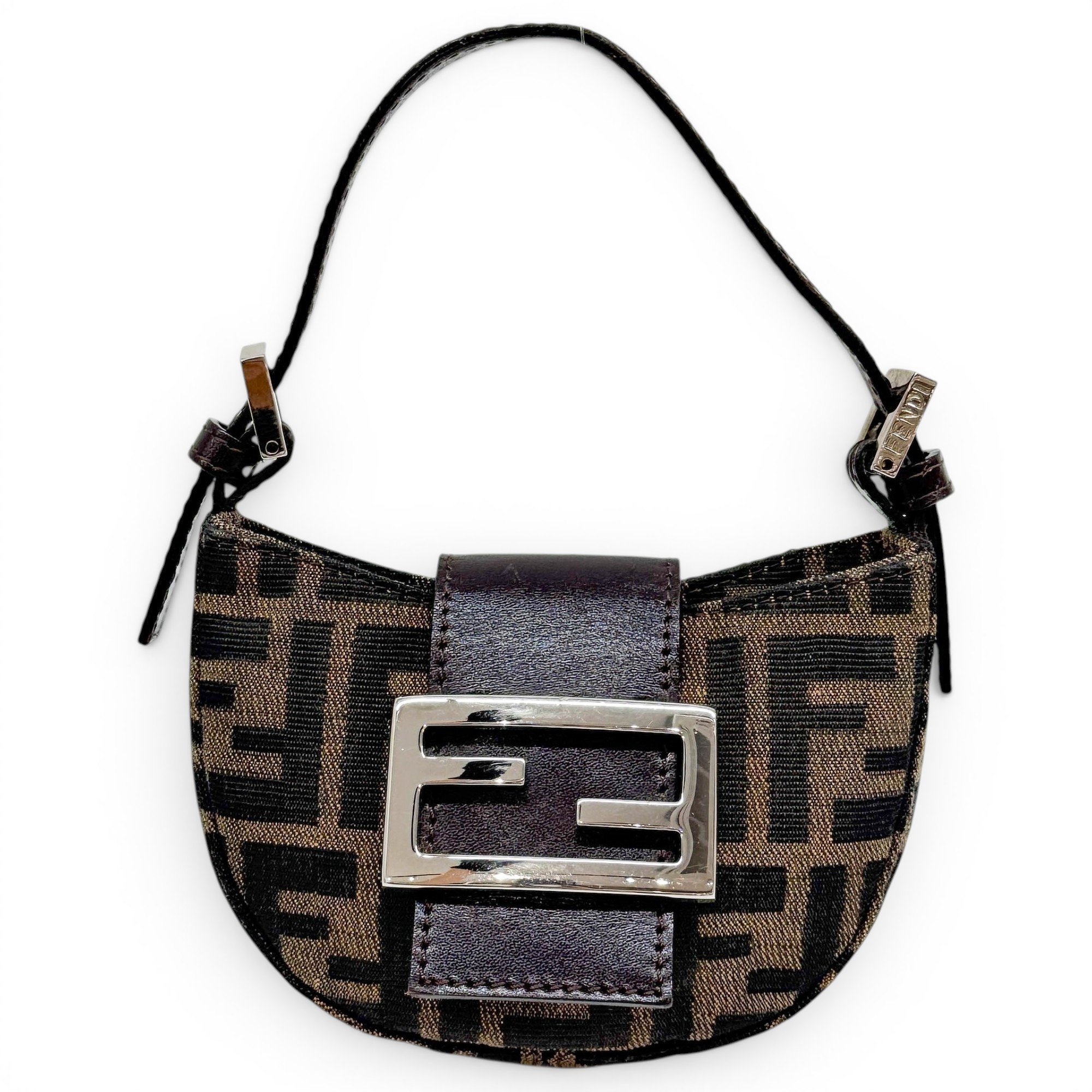Croissant Vintage cloth mini bag