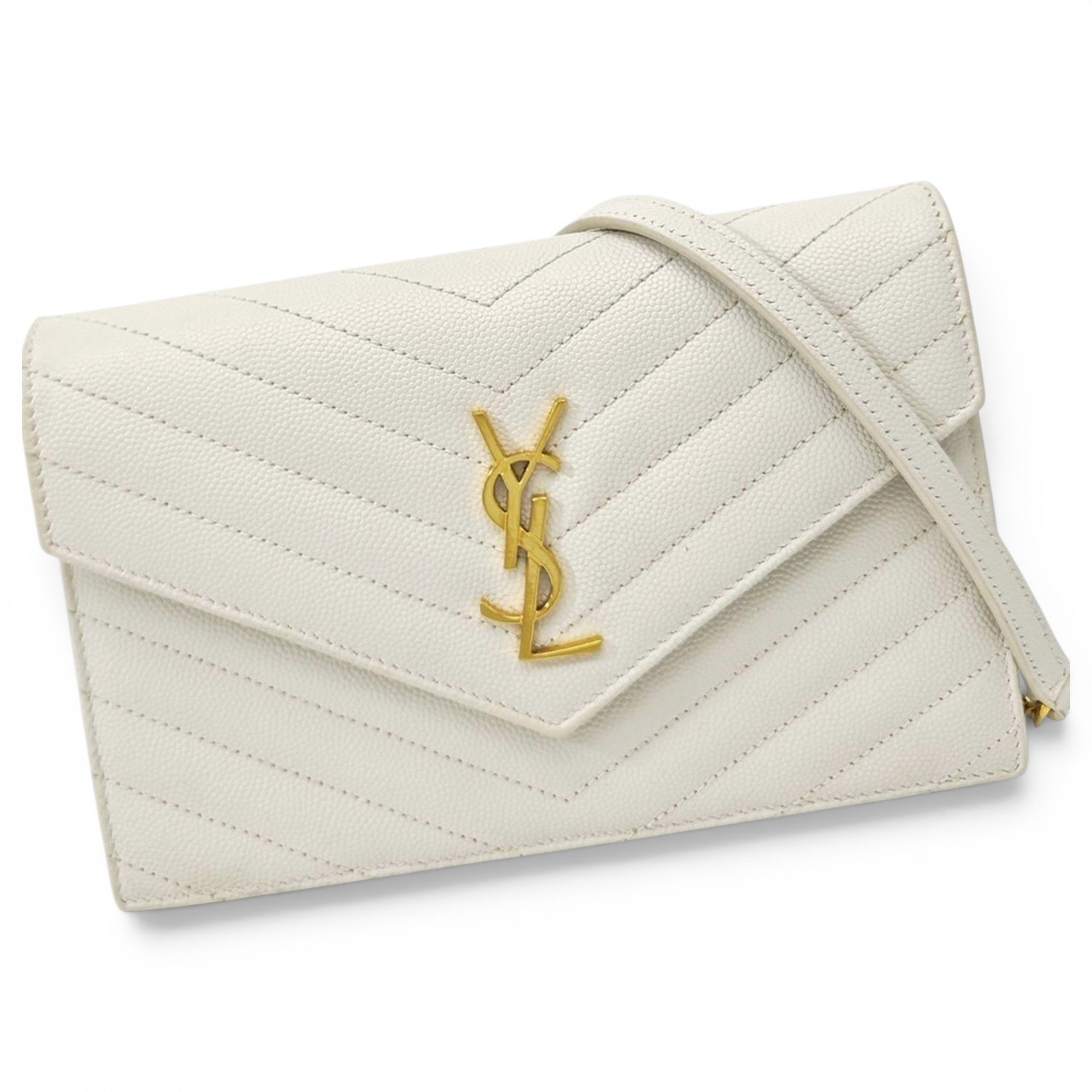 Portefeuille enveloppe leather handbag
