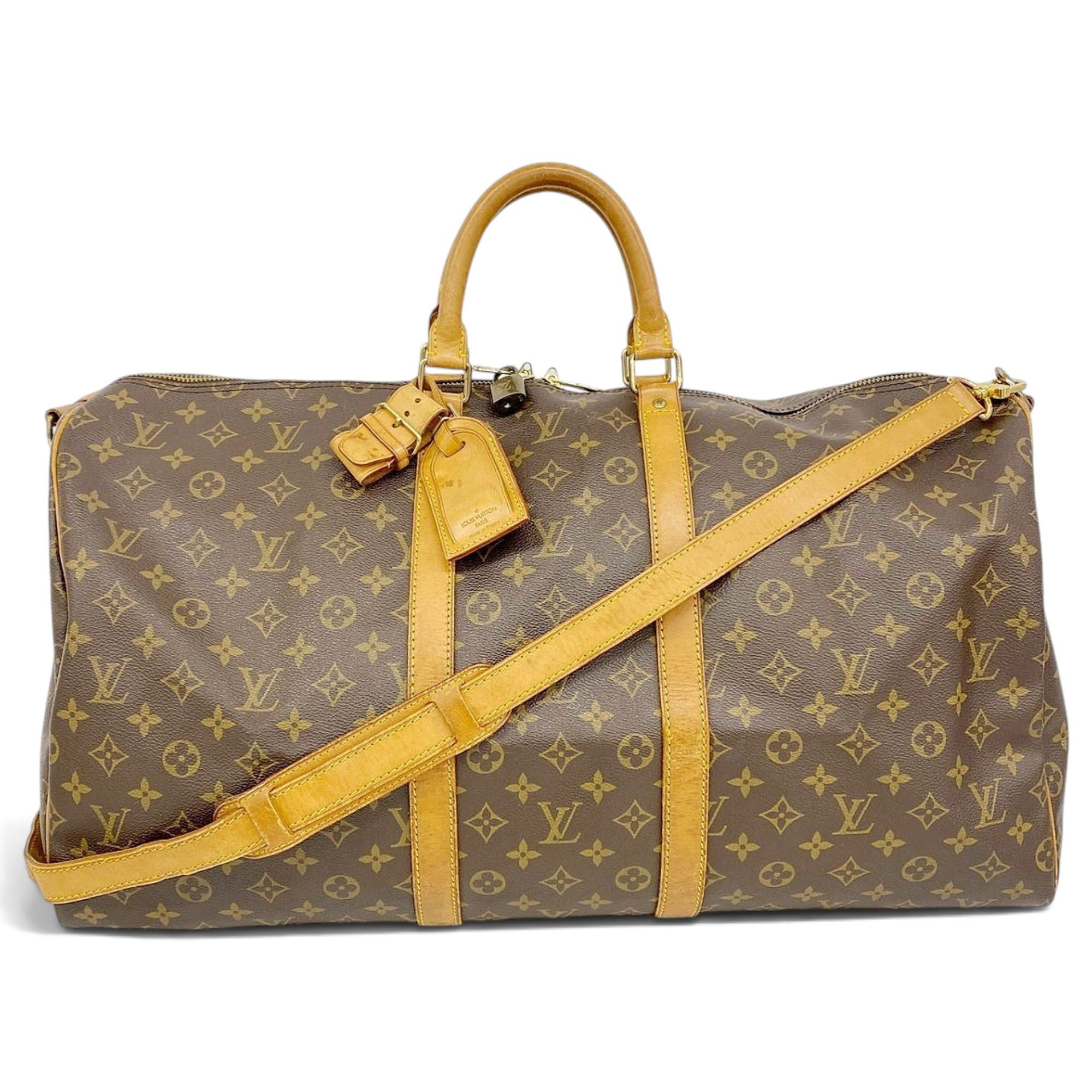 Louis Vuitton Keepall cloth travel bag