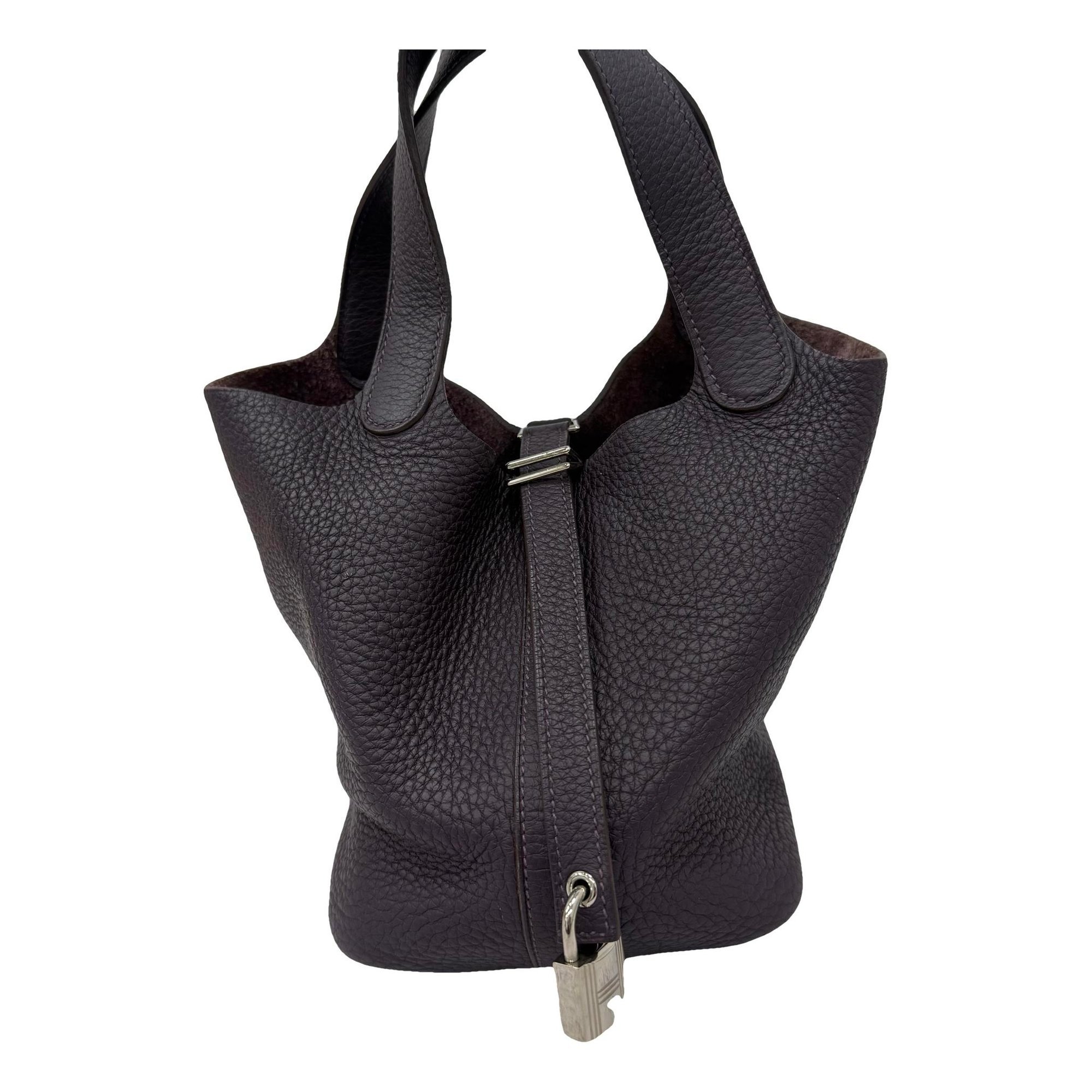 Picotin leather handbag