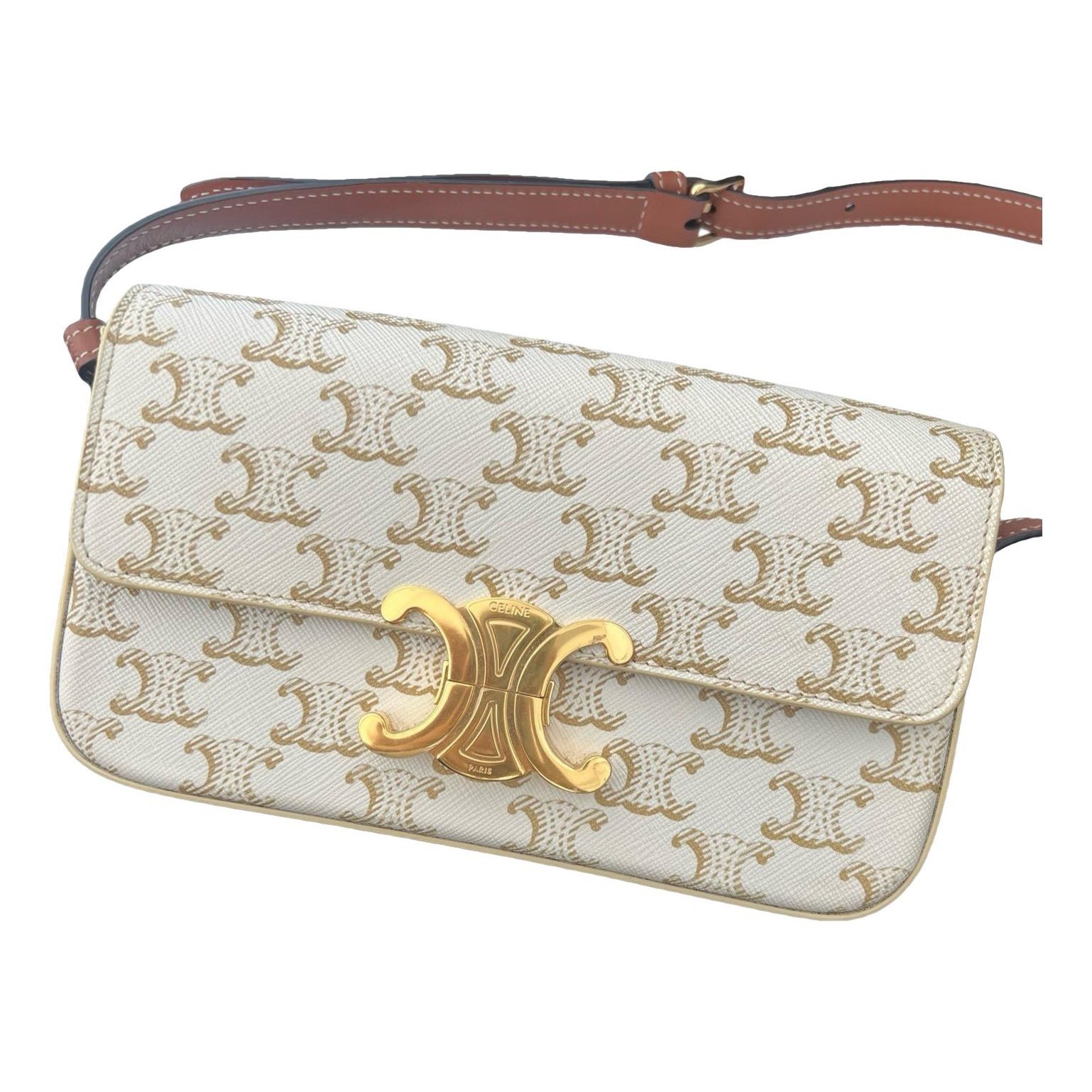 Triomphe Long leather handbag