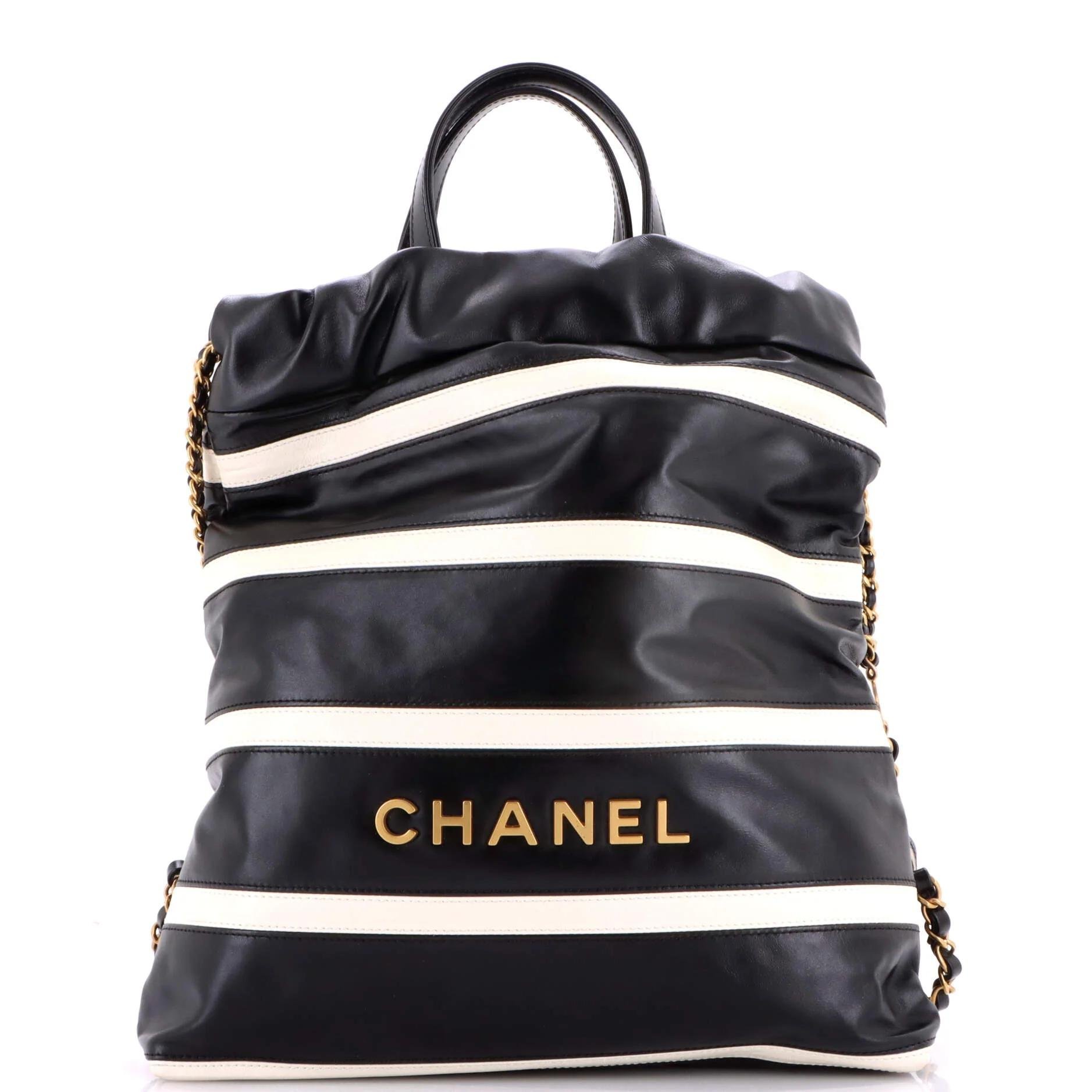 Leather backpack